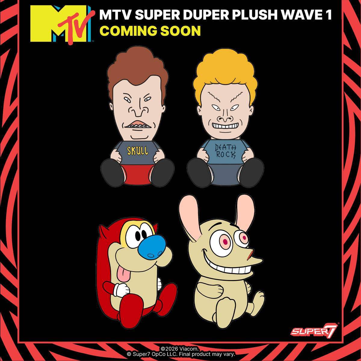 Beavis & Butt-Head and More Iconic MTV Characters Get Super7 Plushies | Exclusive