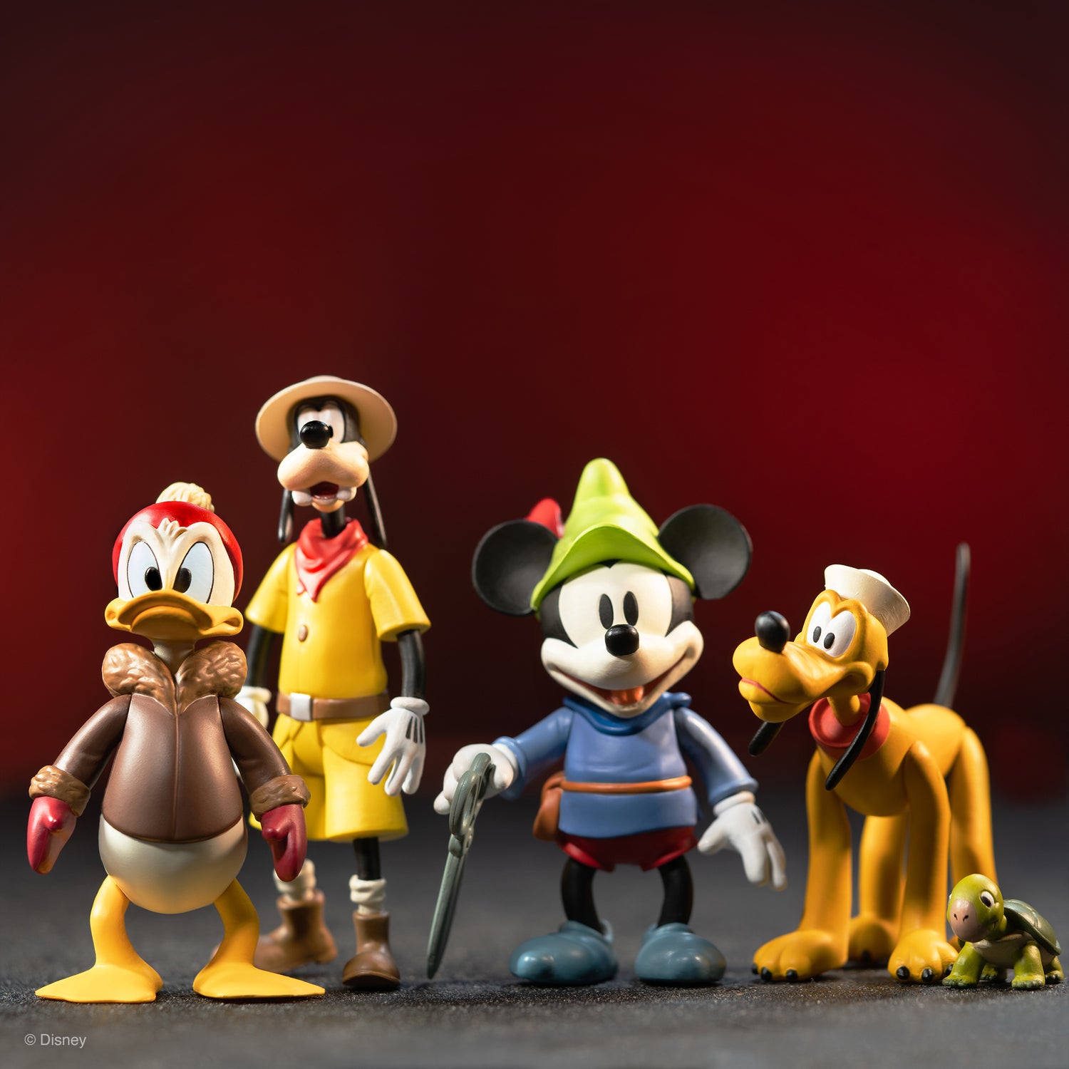 Disney Vintage Collection ReAction figures lineup featuring Mickey Mouse Donald Duck Goofy and friends