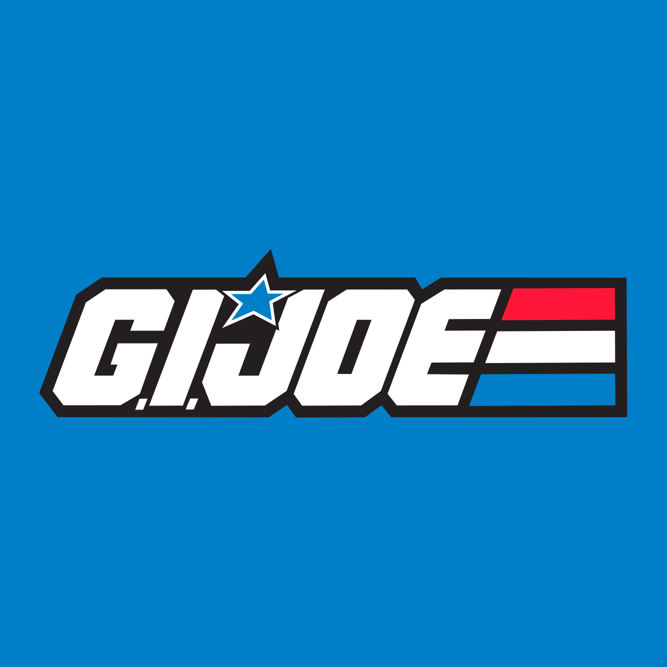 GI Joe PSA Collection logo with a blue star on a bold white wordmark against a blue background