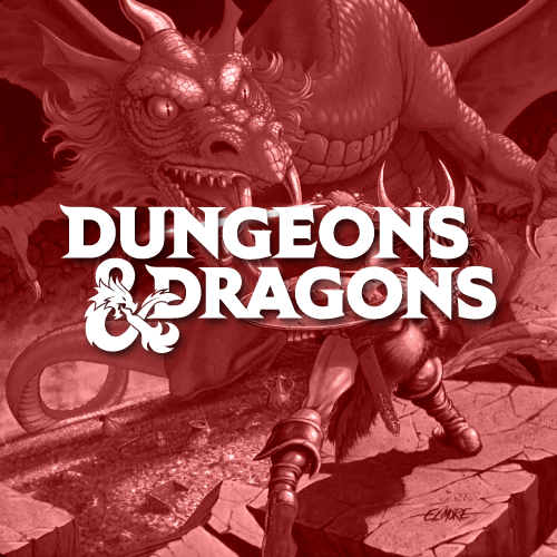 Dungeons & Dragons pop up collection cover featuring a dragon illustration and bold logo text.