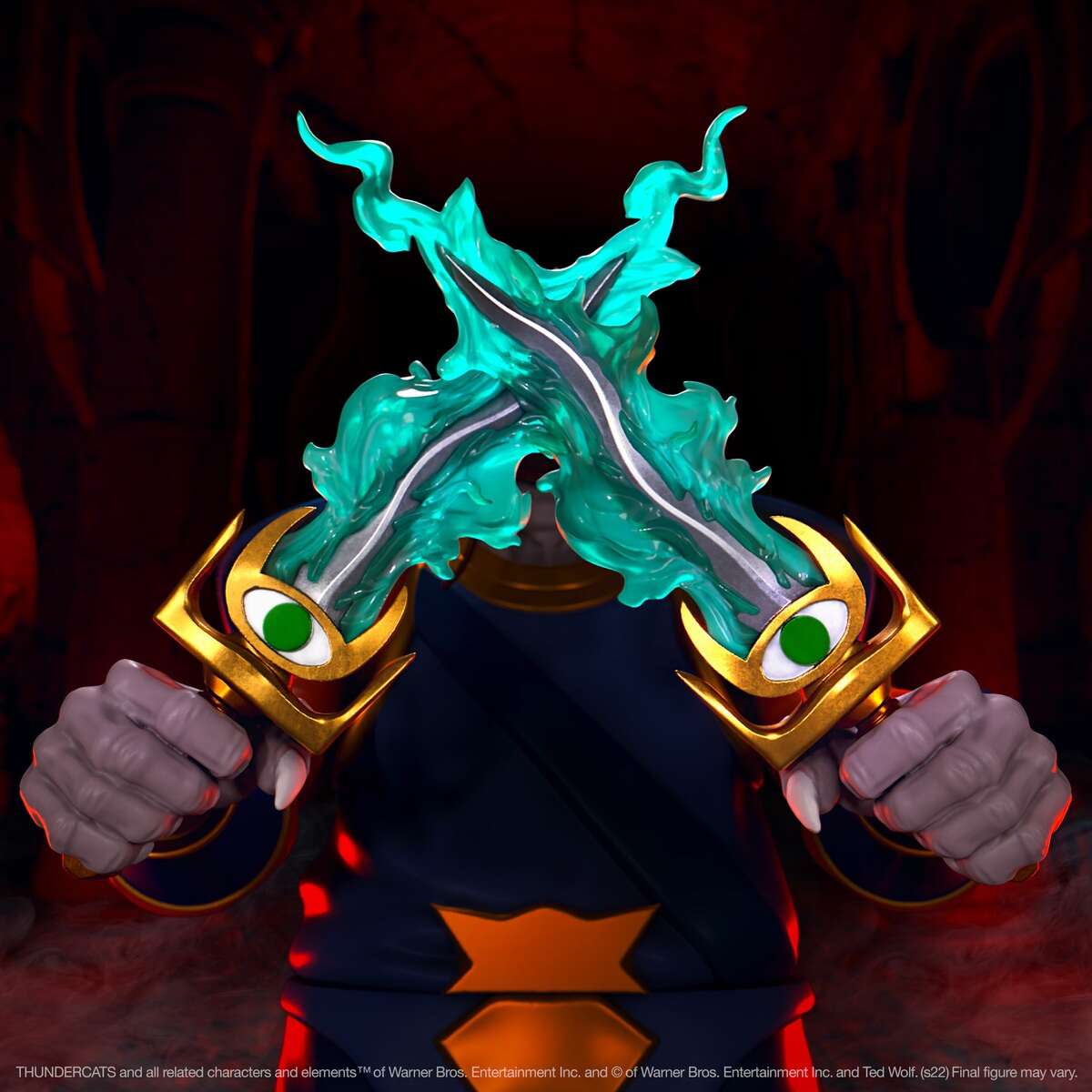ThunderCats Ultimates Wave 7 figures grip glowing teal crossed swords