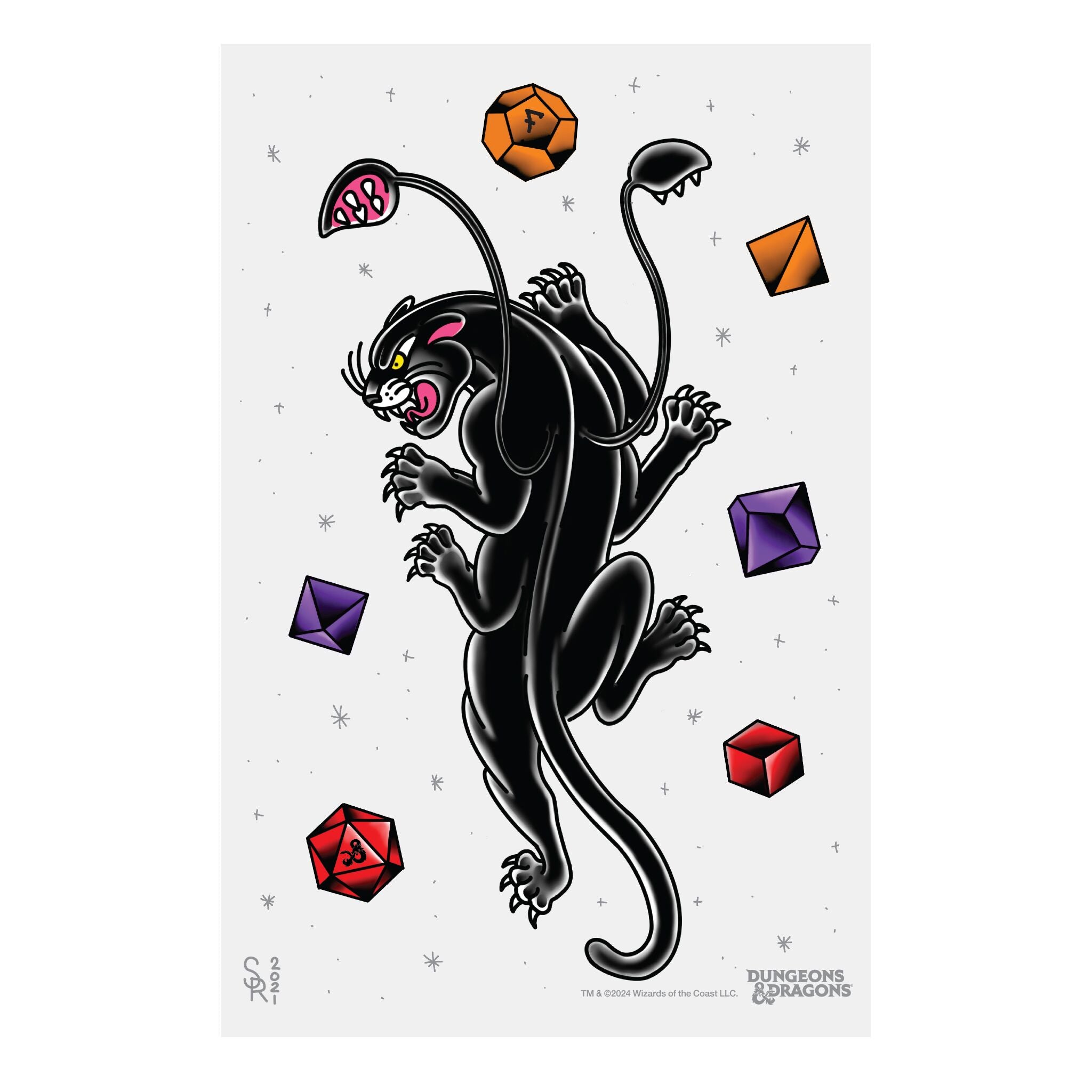 Dungeons and Dragons - XL Temporary Tattoos Set