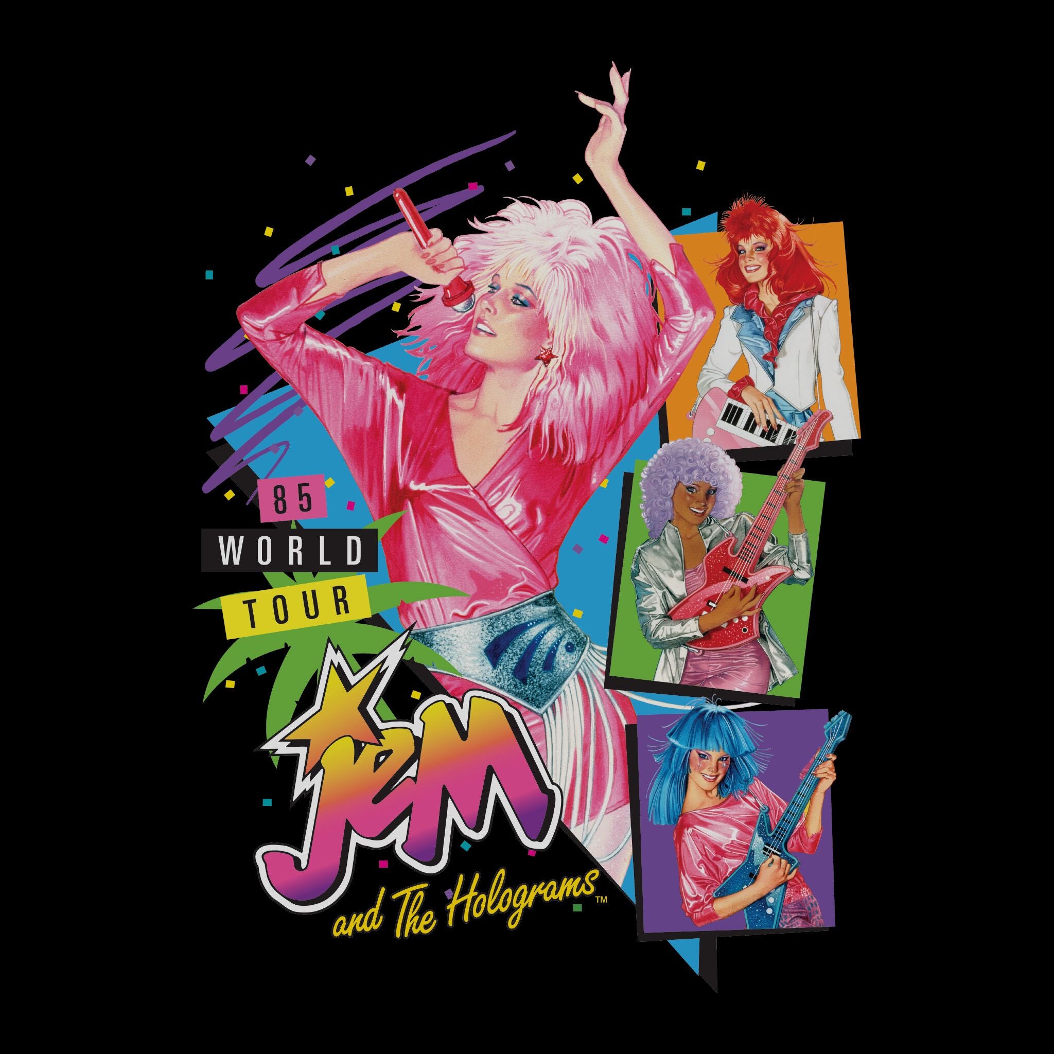 Jem and the Holograms World Tour T-shirt