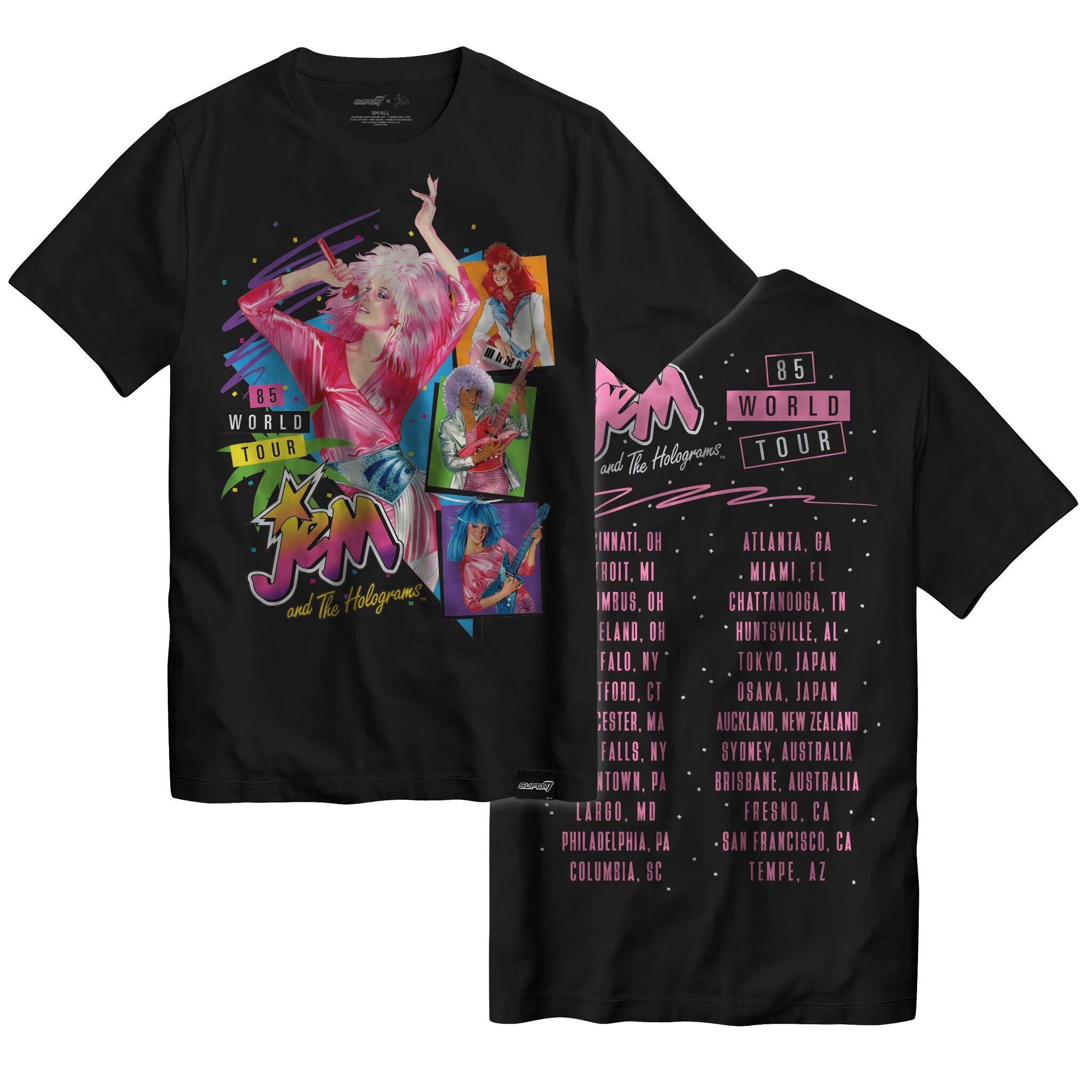 Jem and the Holograms World Tour T-shirt