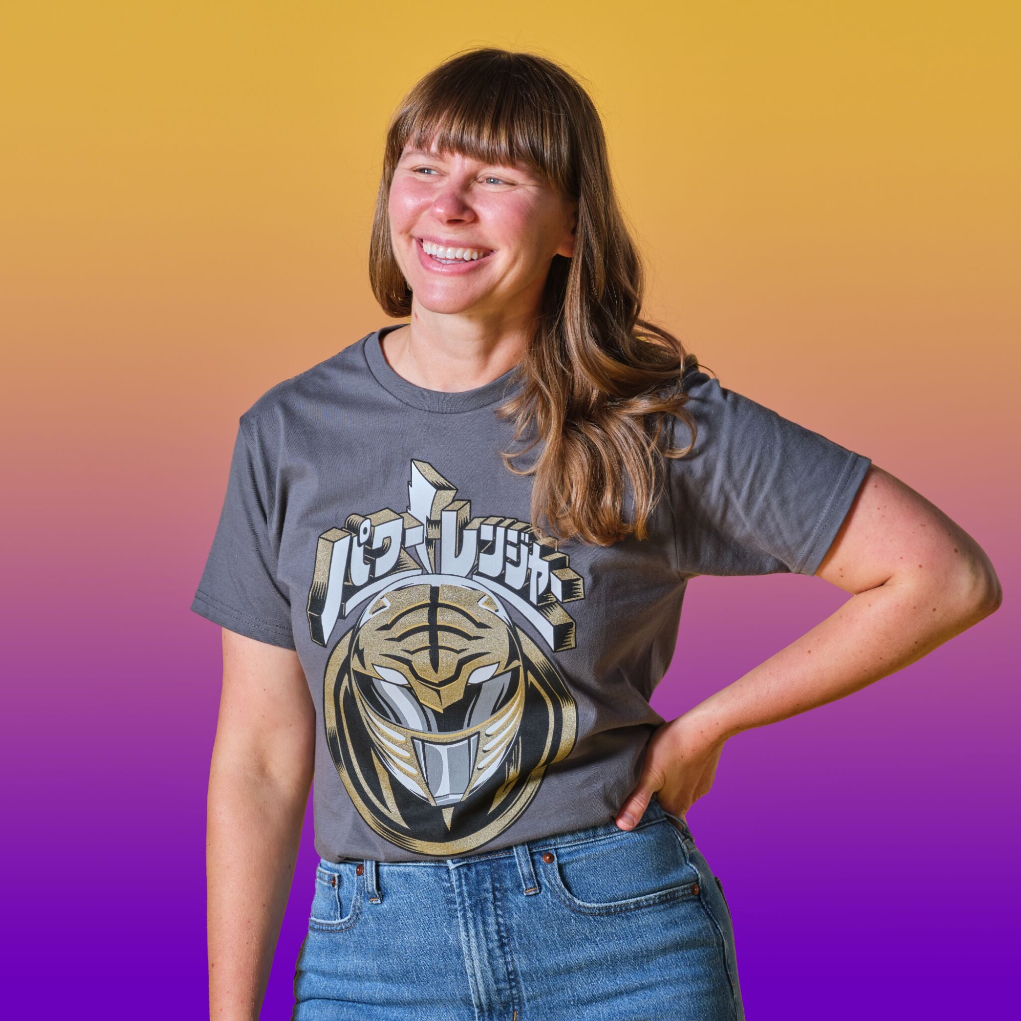 Mighty Morphin Power Rangers T-Shirts - White Ranger Helmet