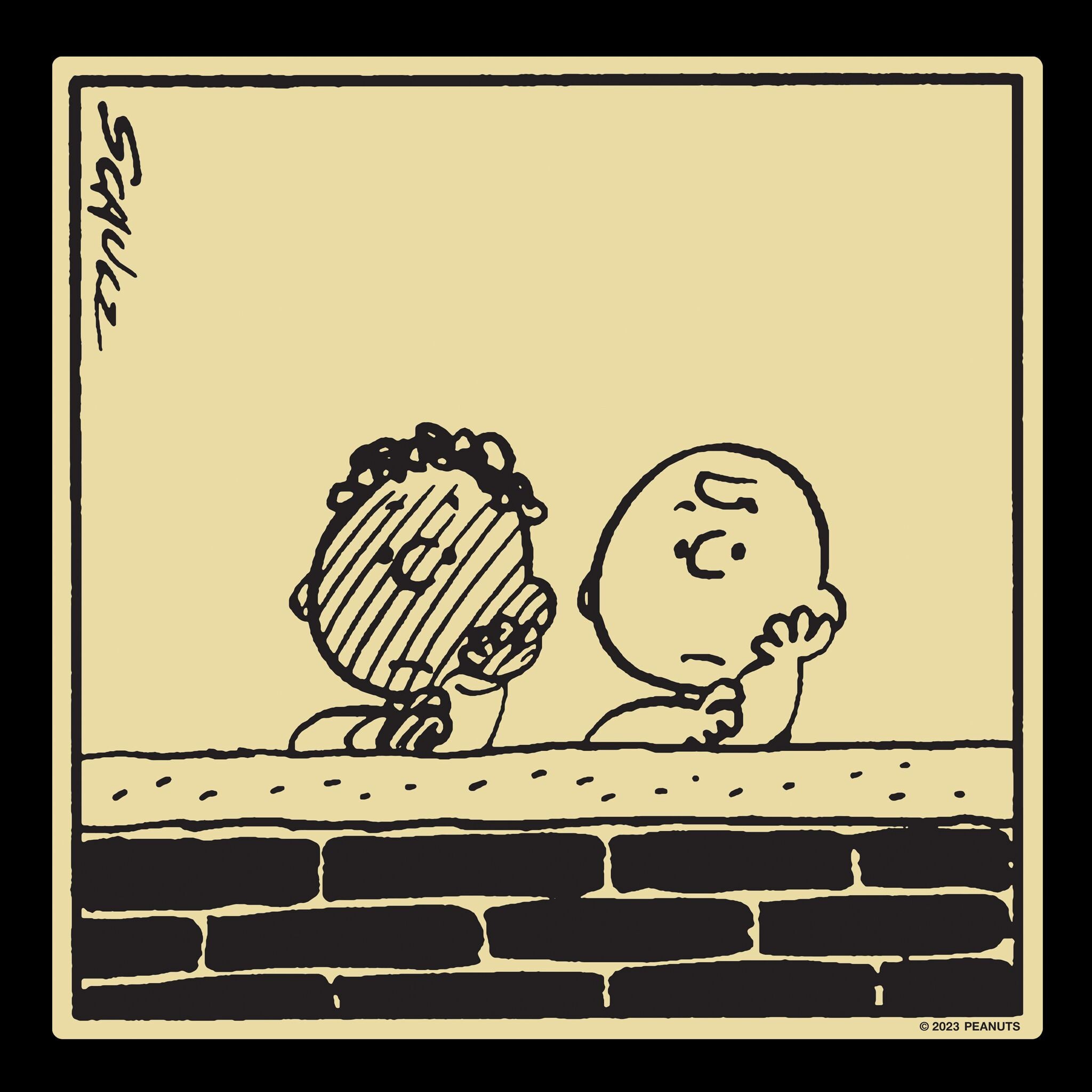 Peanuts Franklin Long Sleeve Black Pullover Hoodie