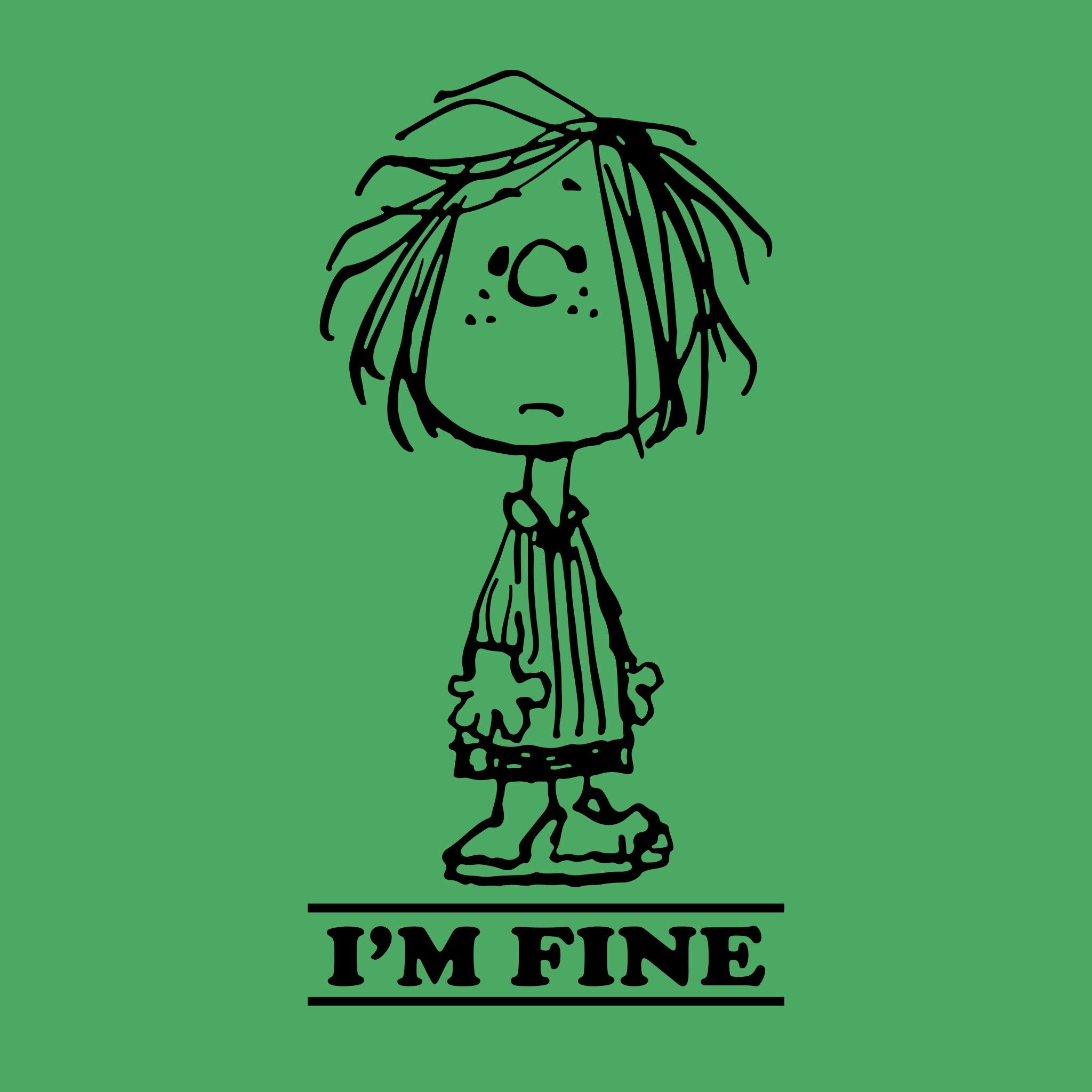Peanuts Fleece Peppermint Patty "I'm Fine"