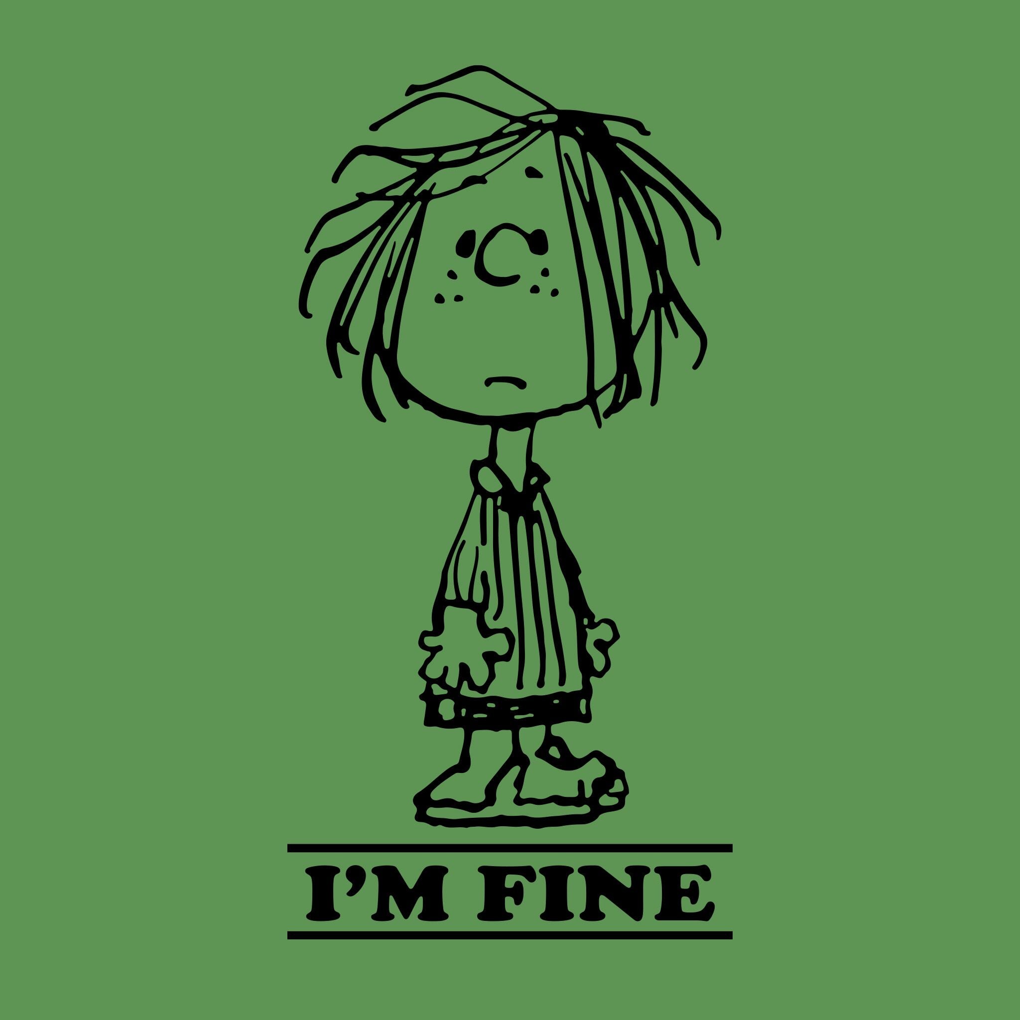 Peanuts Peppermint Patty I'm Fine Tshirt