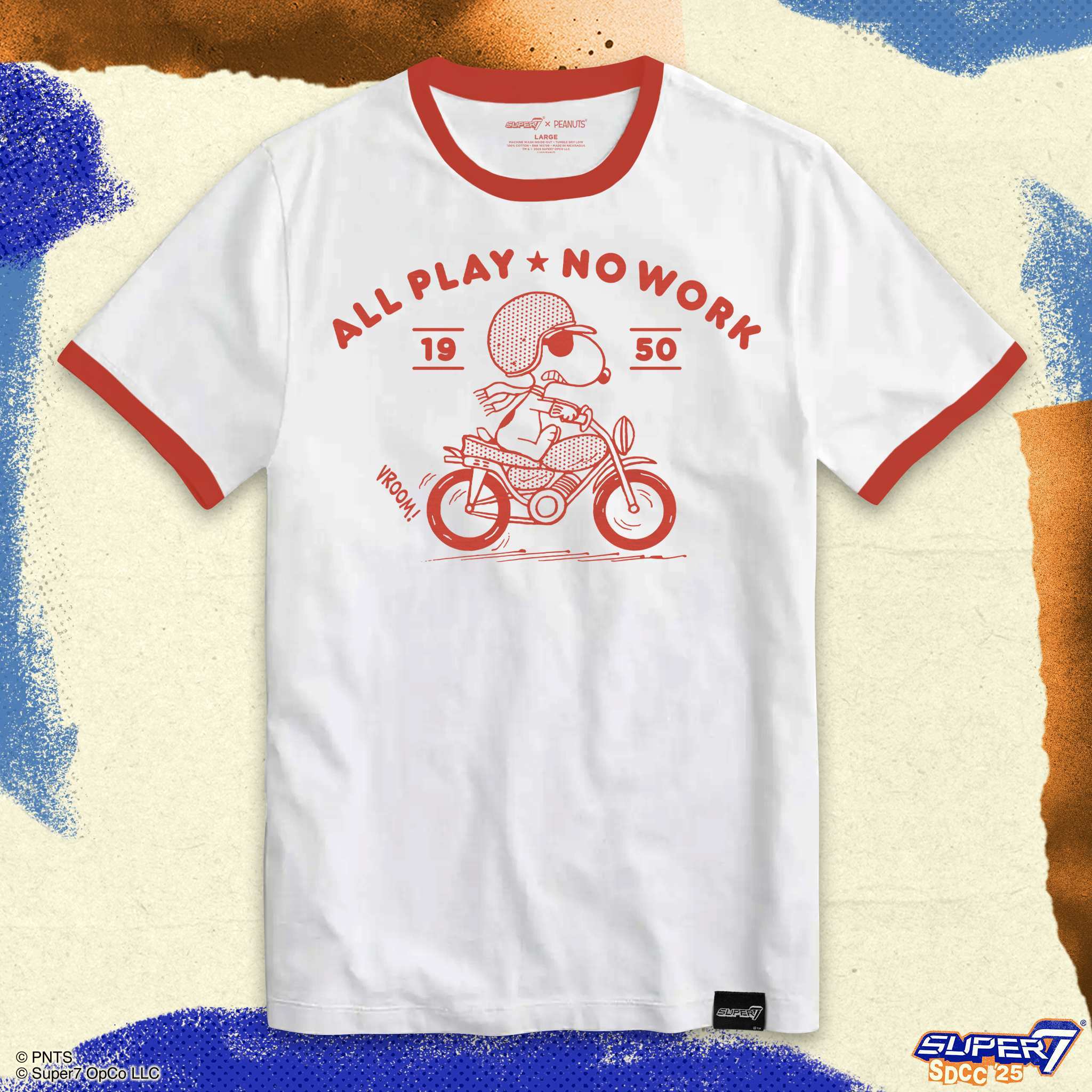 Peanuts T-Shirts - Snoopy Motorcycle Tee