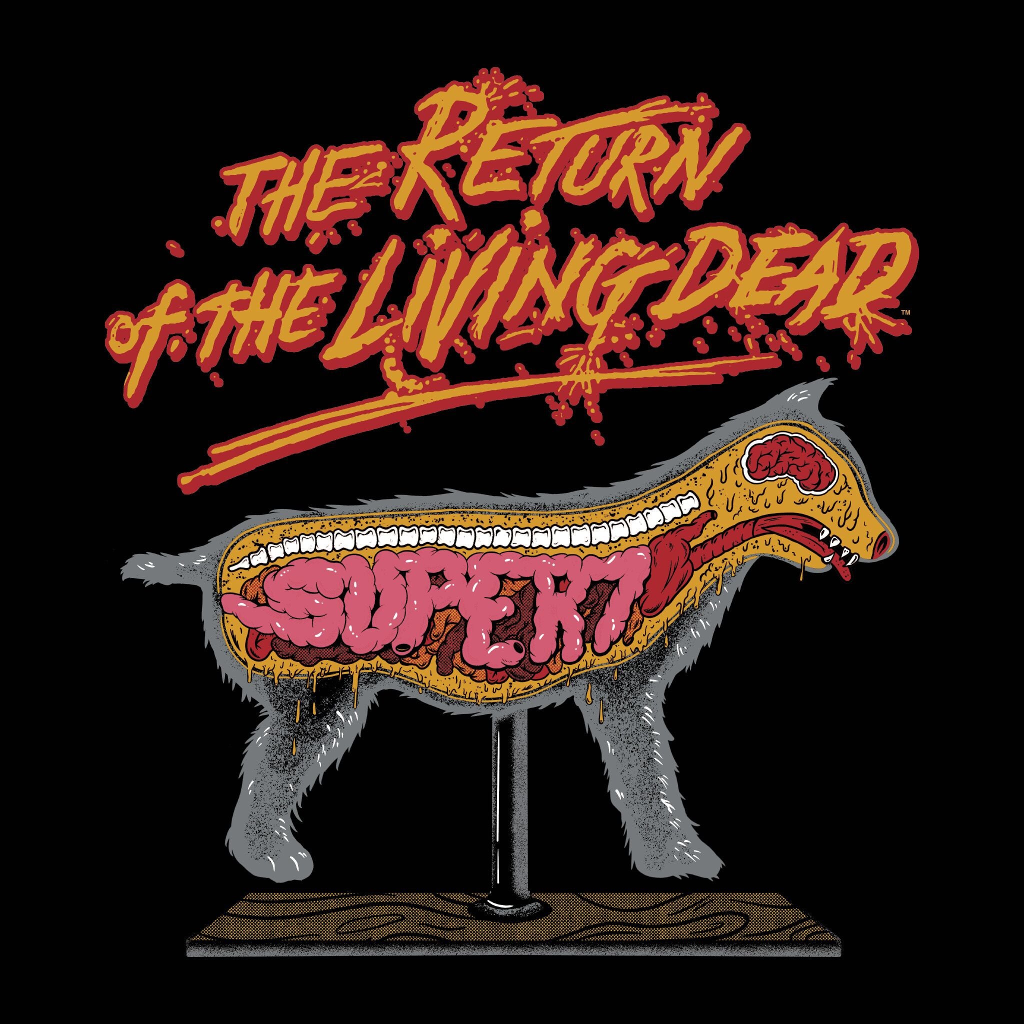 Return of the Living Dead Split Dog Tshirt