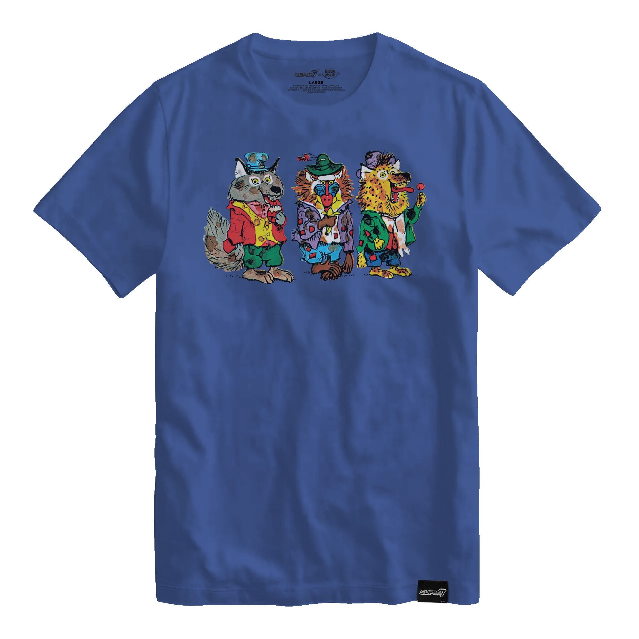 Richard Scarry Wolfgang Wolf, Barry Baboon, and Harry Hyena T-shirt