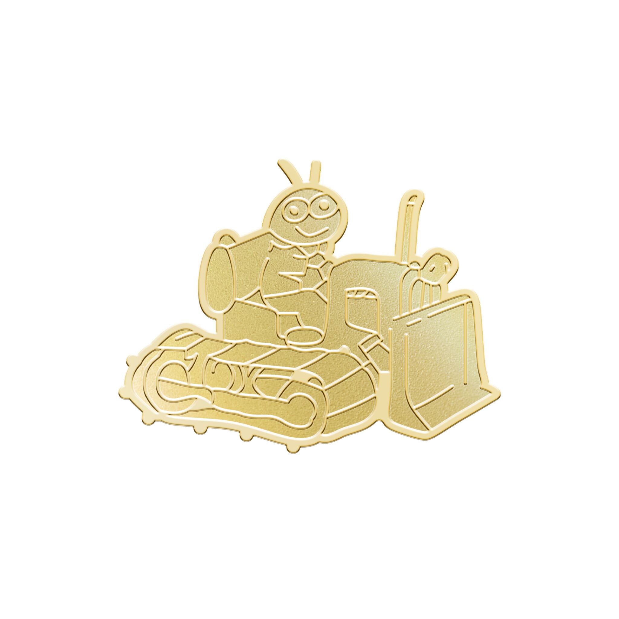 Richard Scarry Gold Bug Enamel Pin