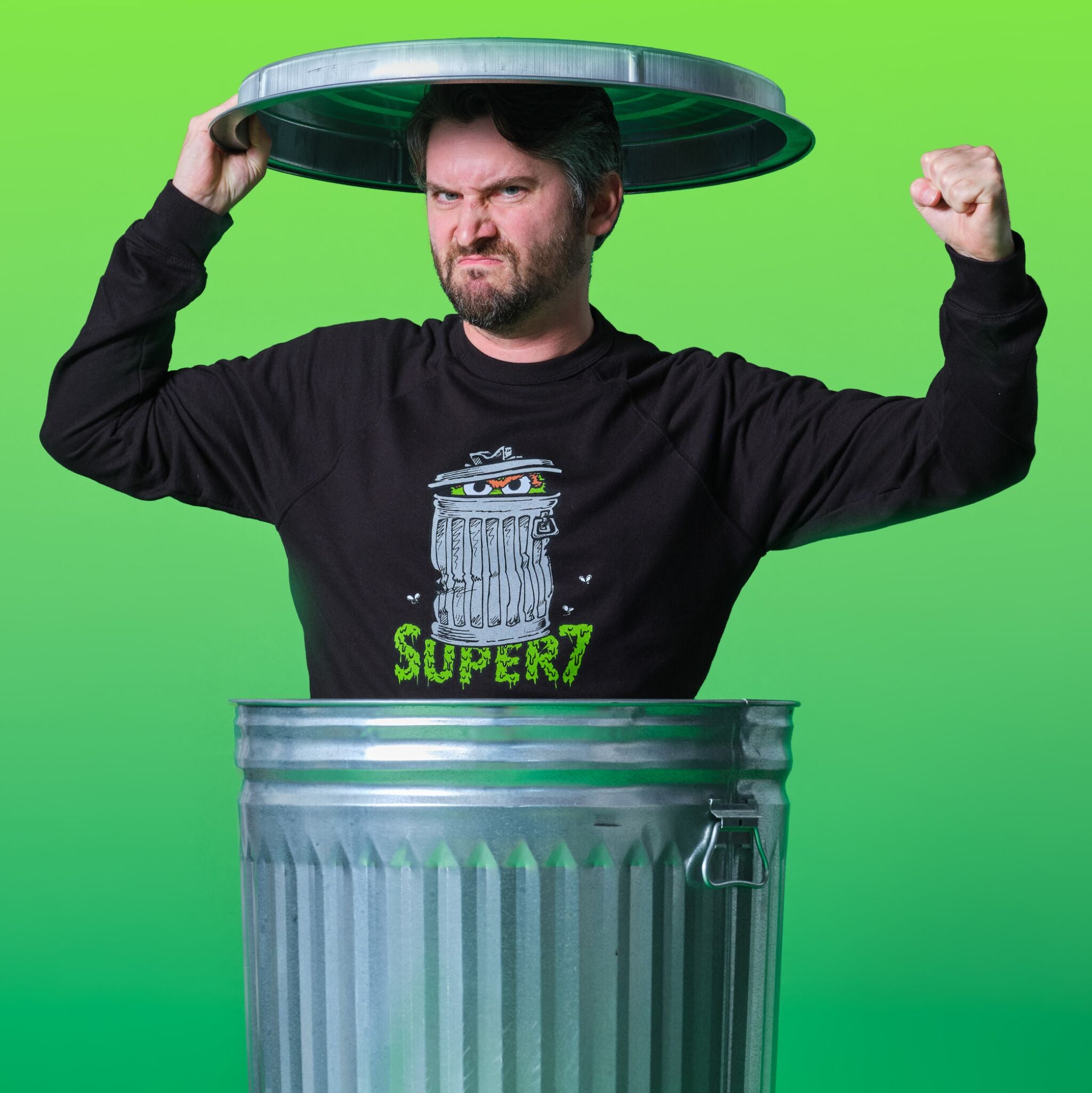 Sesame Street Crewneck Sweatshirt - Oscar The Grouch