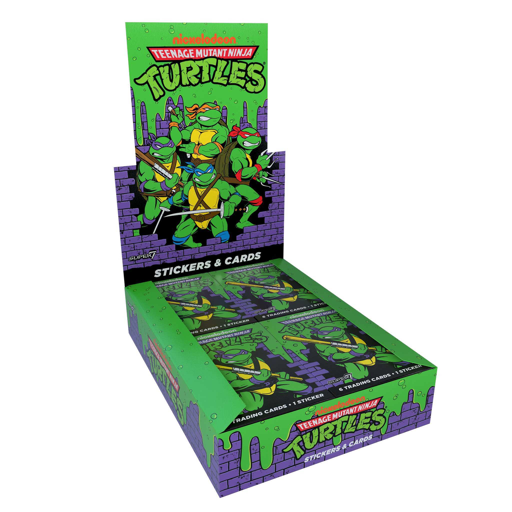 Teenage Mutant Ninja Turtles Wax Packs - Trading Cards Wax Packs Flat Box