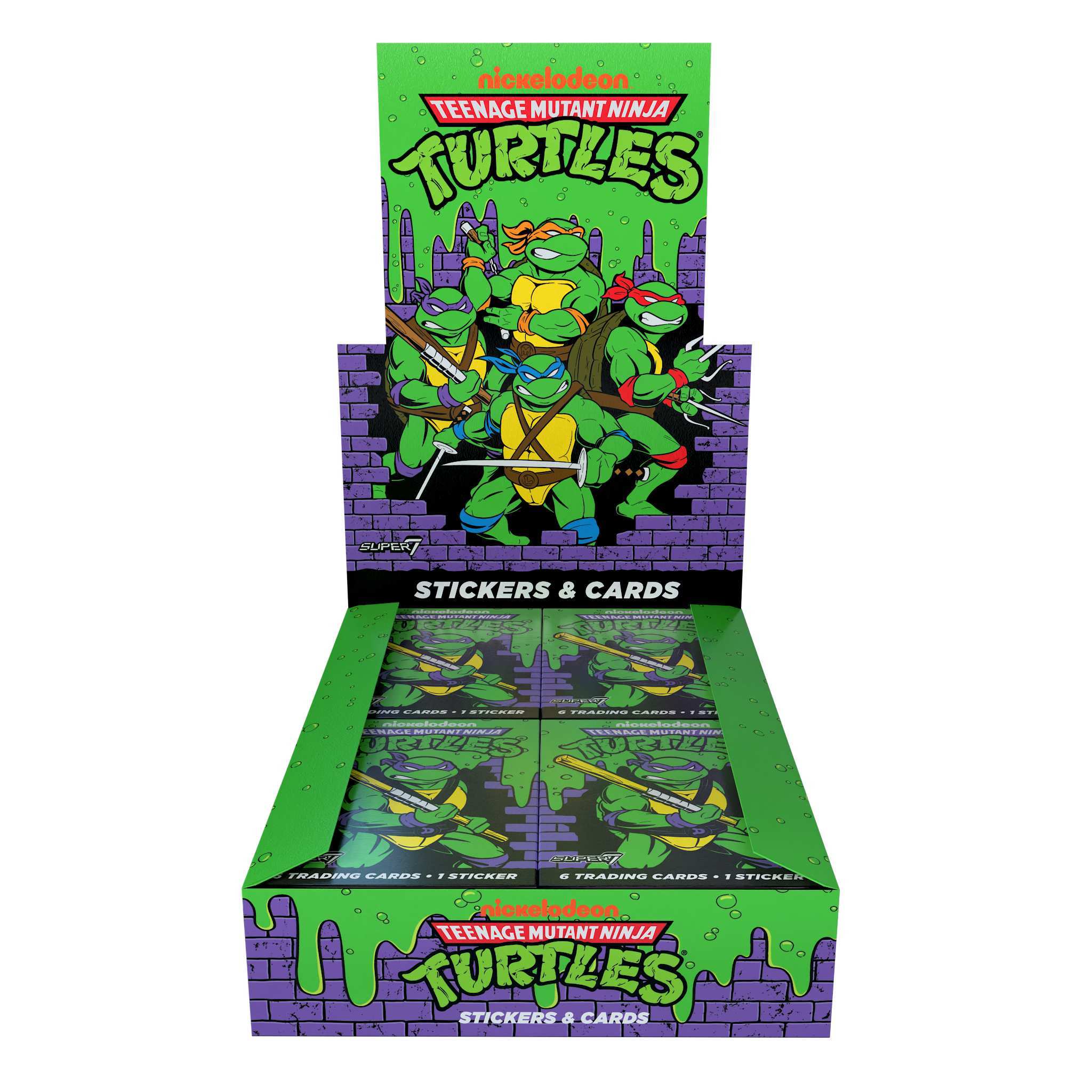 Teenage Mutant Ninja Turtles Wax Packs - Trading Cards Wax Packs Flat Box