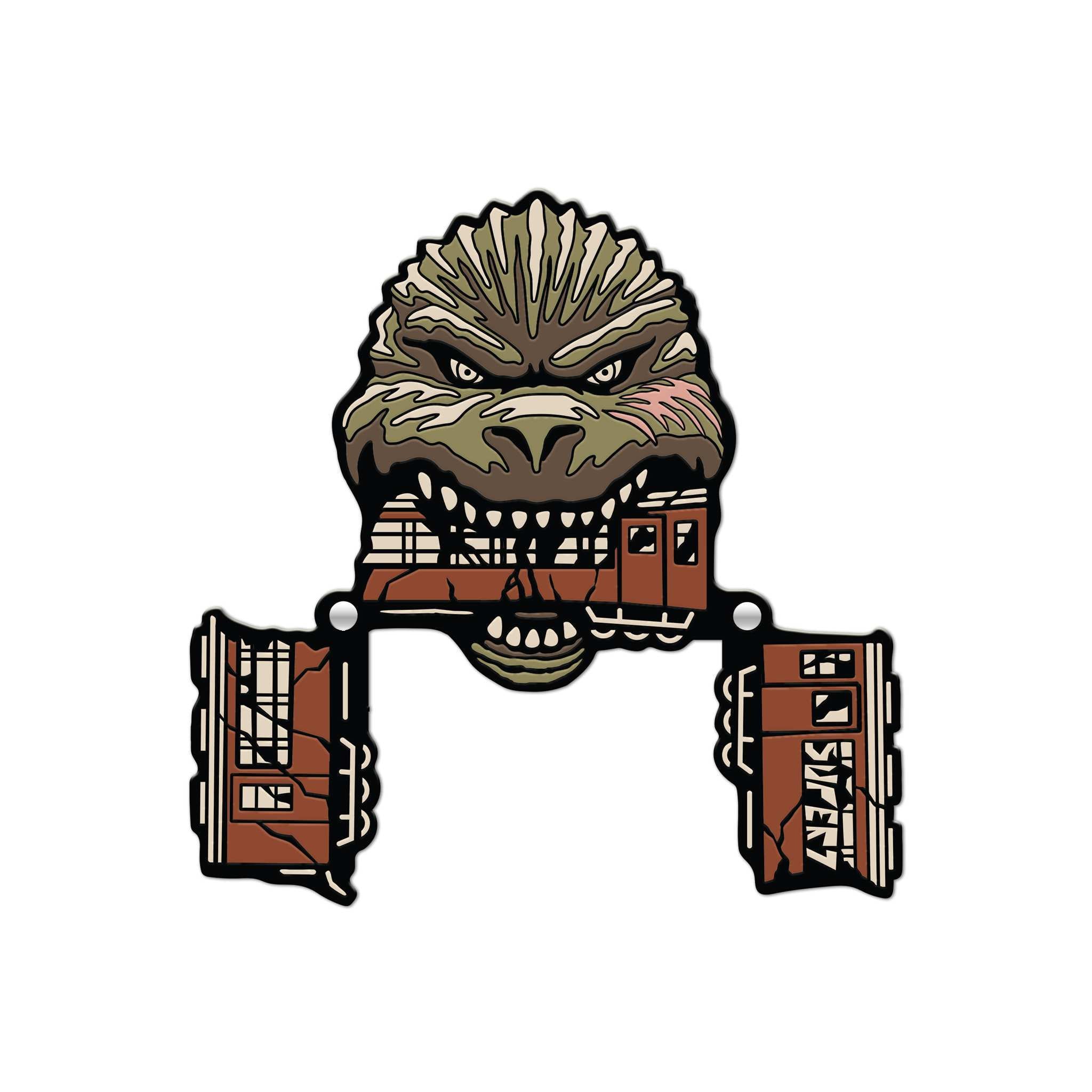 Toho Enamel Pins - Godzilla Train Biter Pin