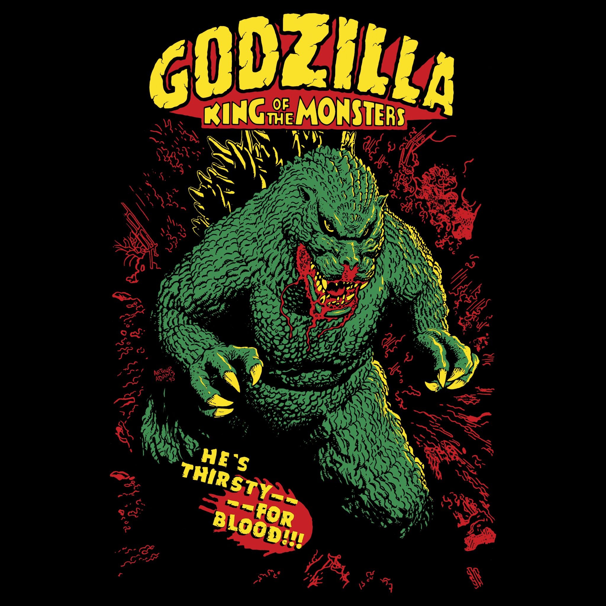 Toho T-Shirts - Bloody Godzilla