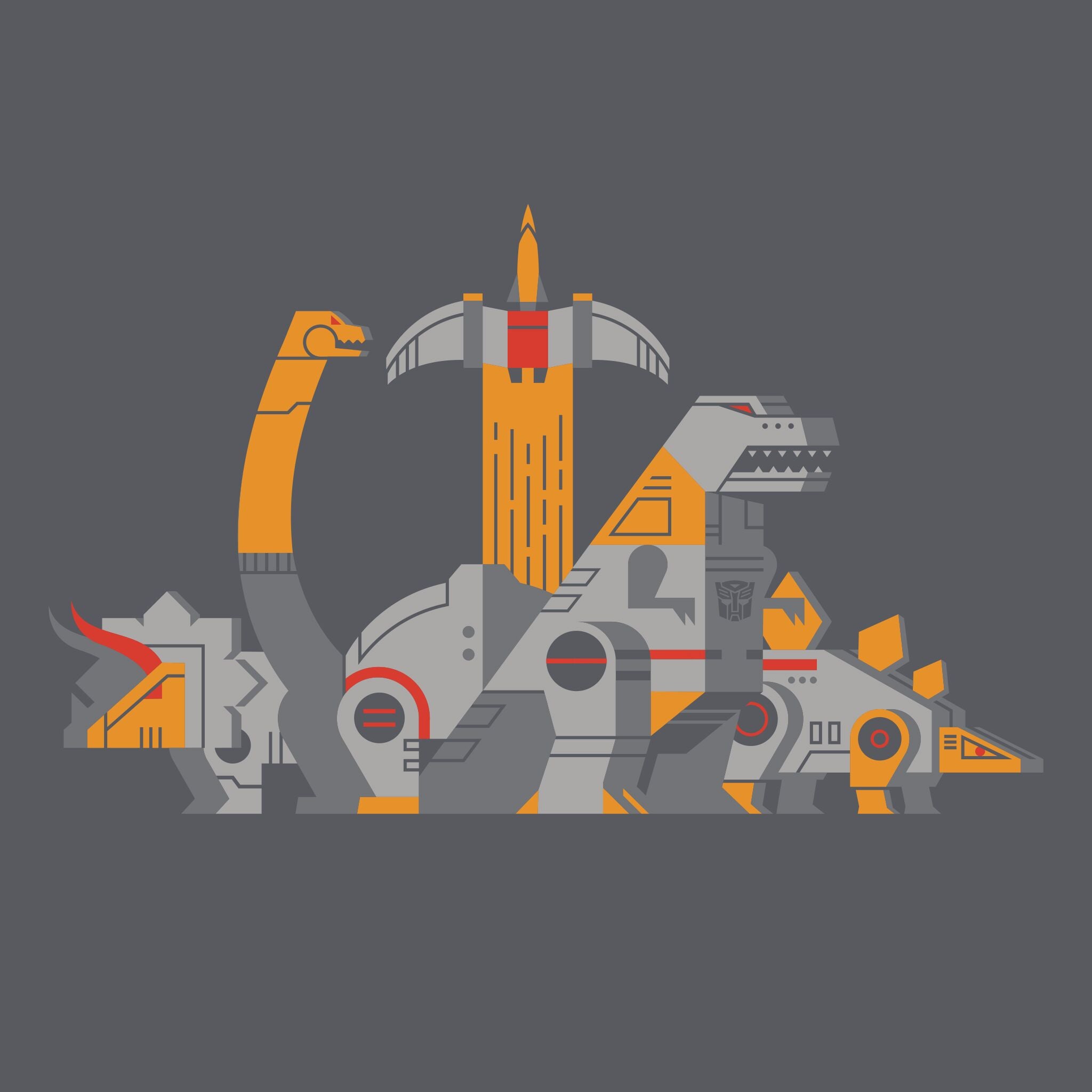 Transformers T-Shirt - Geometric Dinobots