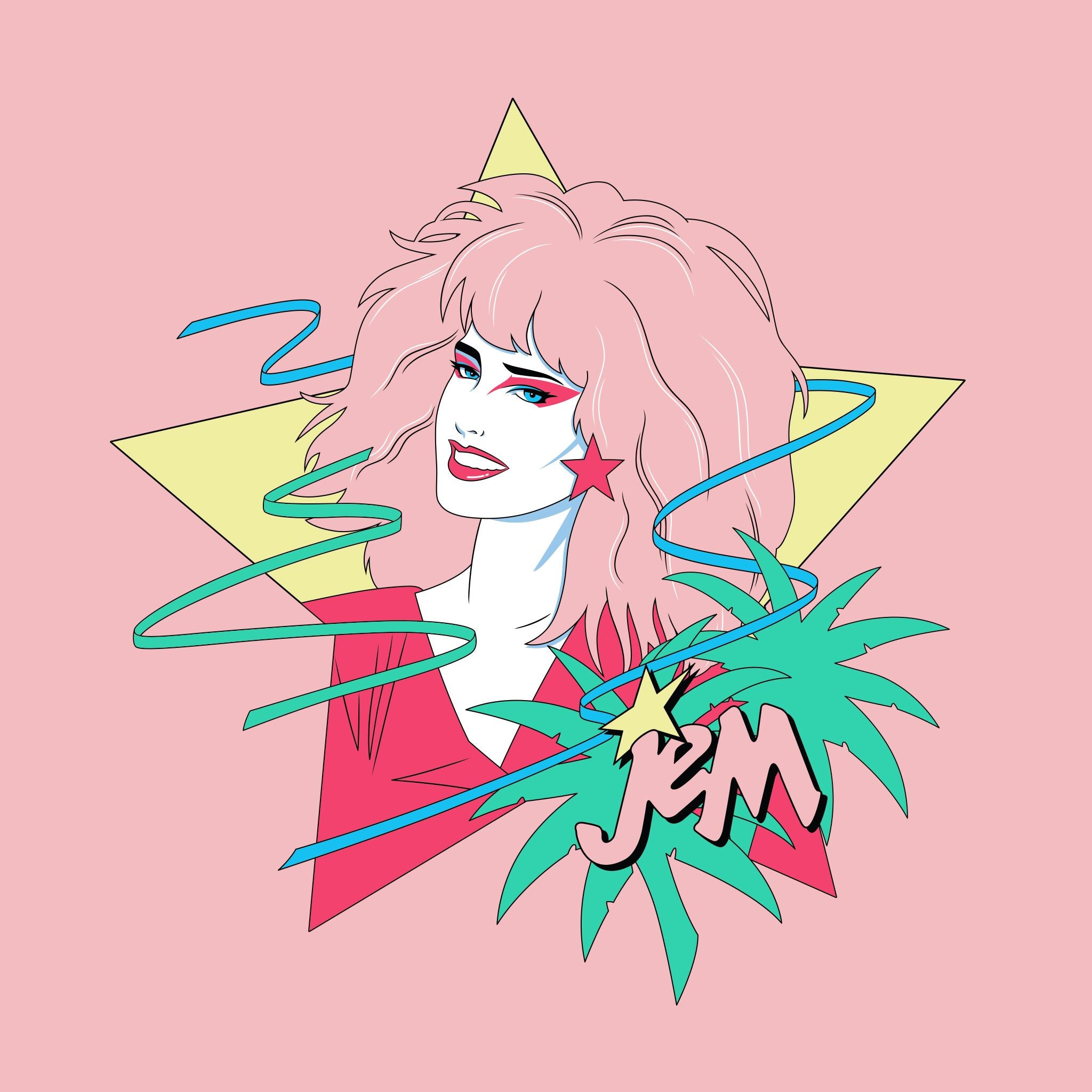 Jem And The Holograms Fleece - Jem Portrait Star (Hoodie)