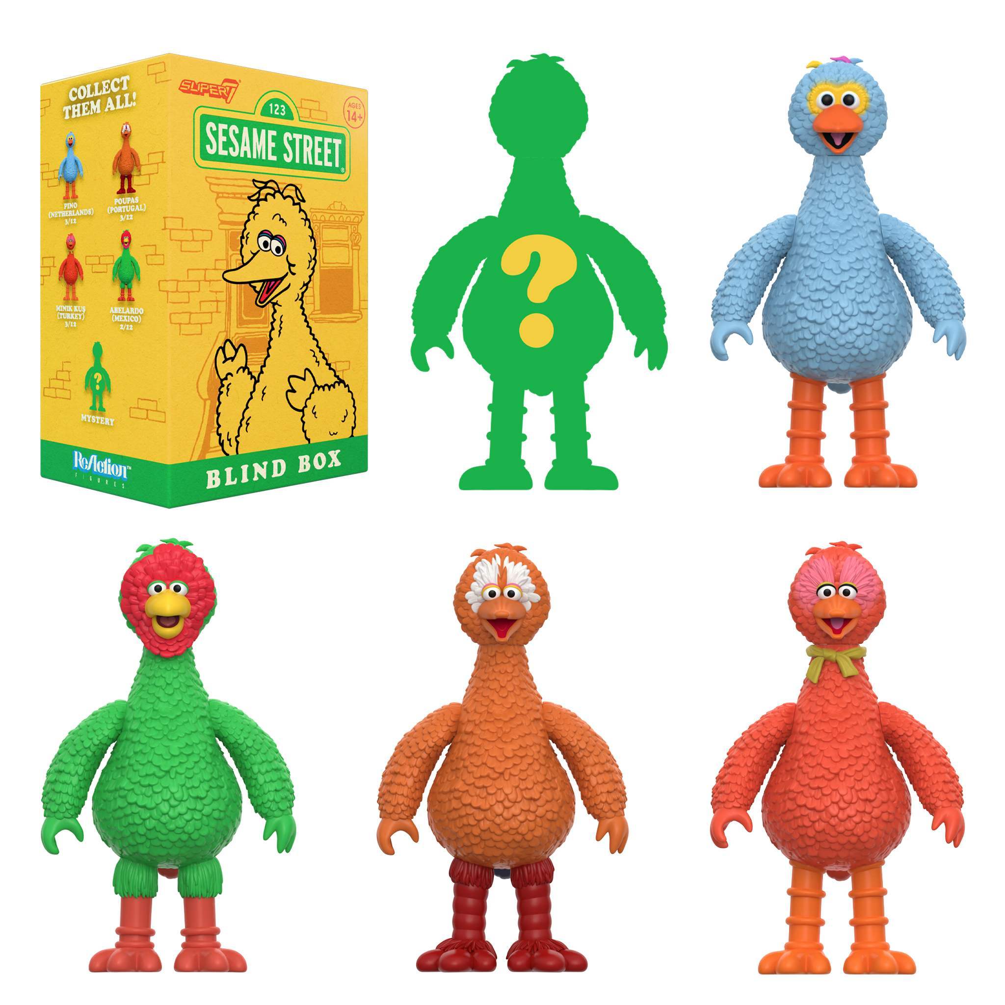 Sesame Street Blind Box Wave 05 (Big Birds From Around The World) - Blind Box Flat