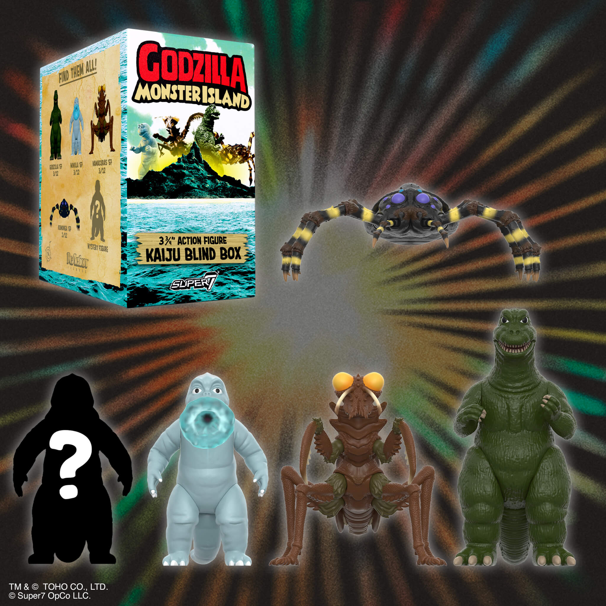 Toho Blind Box Wave 13 (Showa Monster Island) - Blind Box Flat