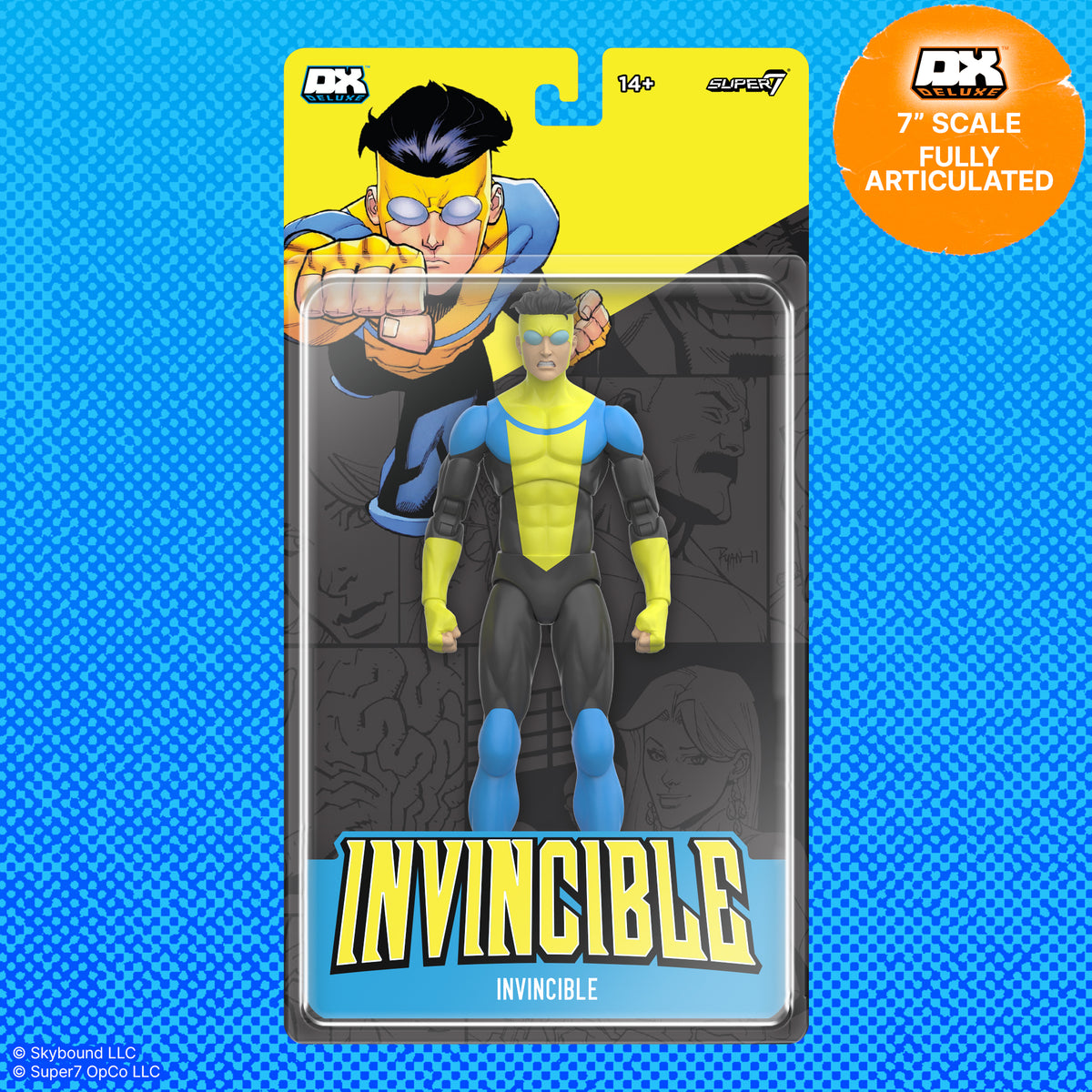 Invincible DX Deluxe 7-inch scale fully articulated action figure in packaging
