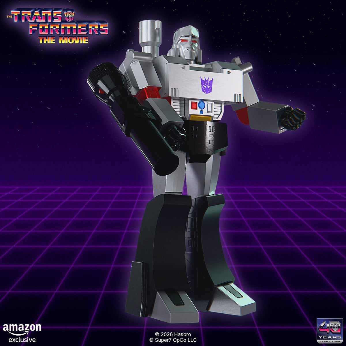 Transformers DELUXE Wave 03 (The Movie - AMZ) - Megatron (Metallic, VHS, The Movie)