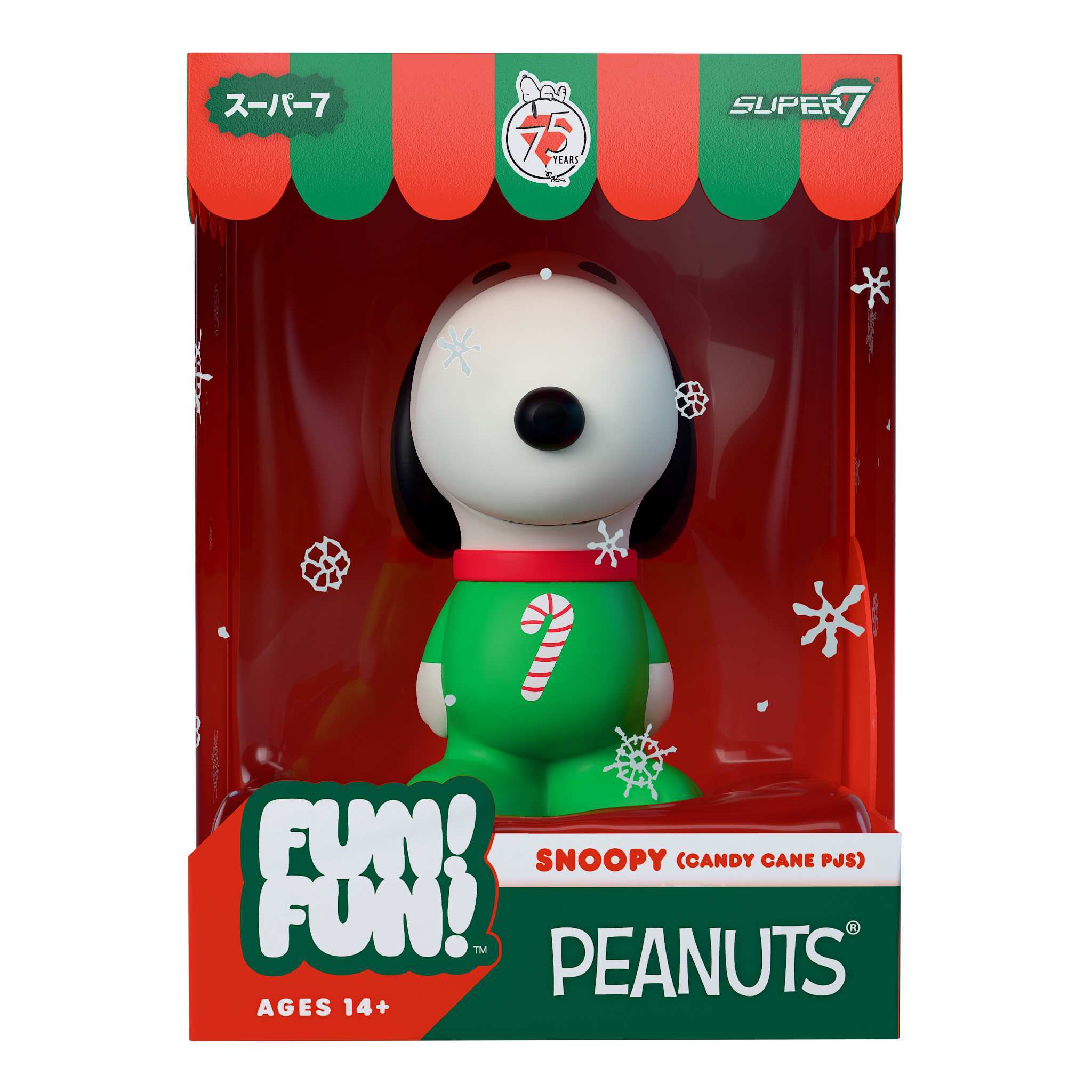Peanuts FUN! FUN! Wave 03 (Holiday) - Snoopy (Candy Cane PJs)