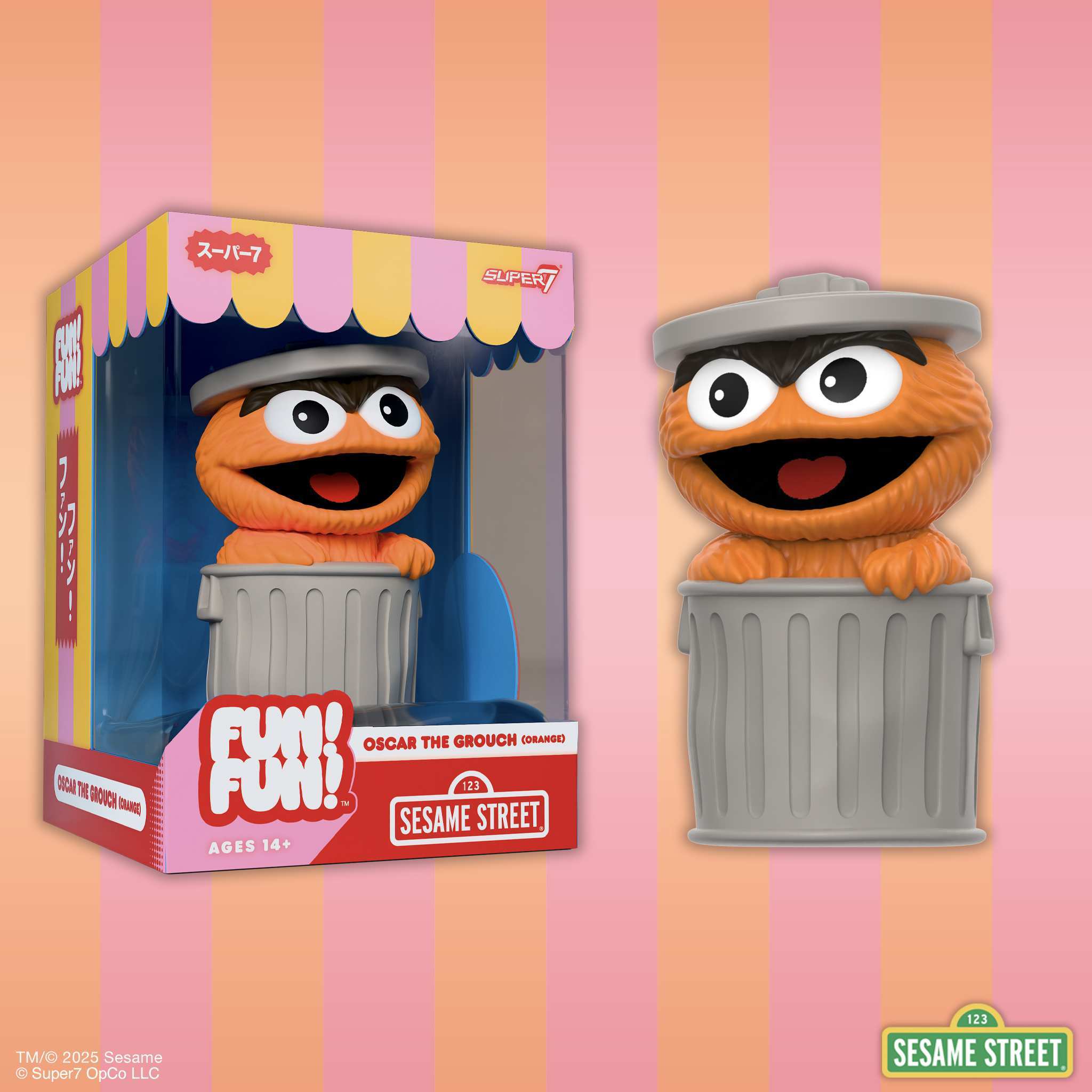 Sesame Street FUN! FUN! - Oscar the Grouch (Orange)