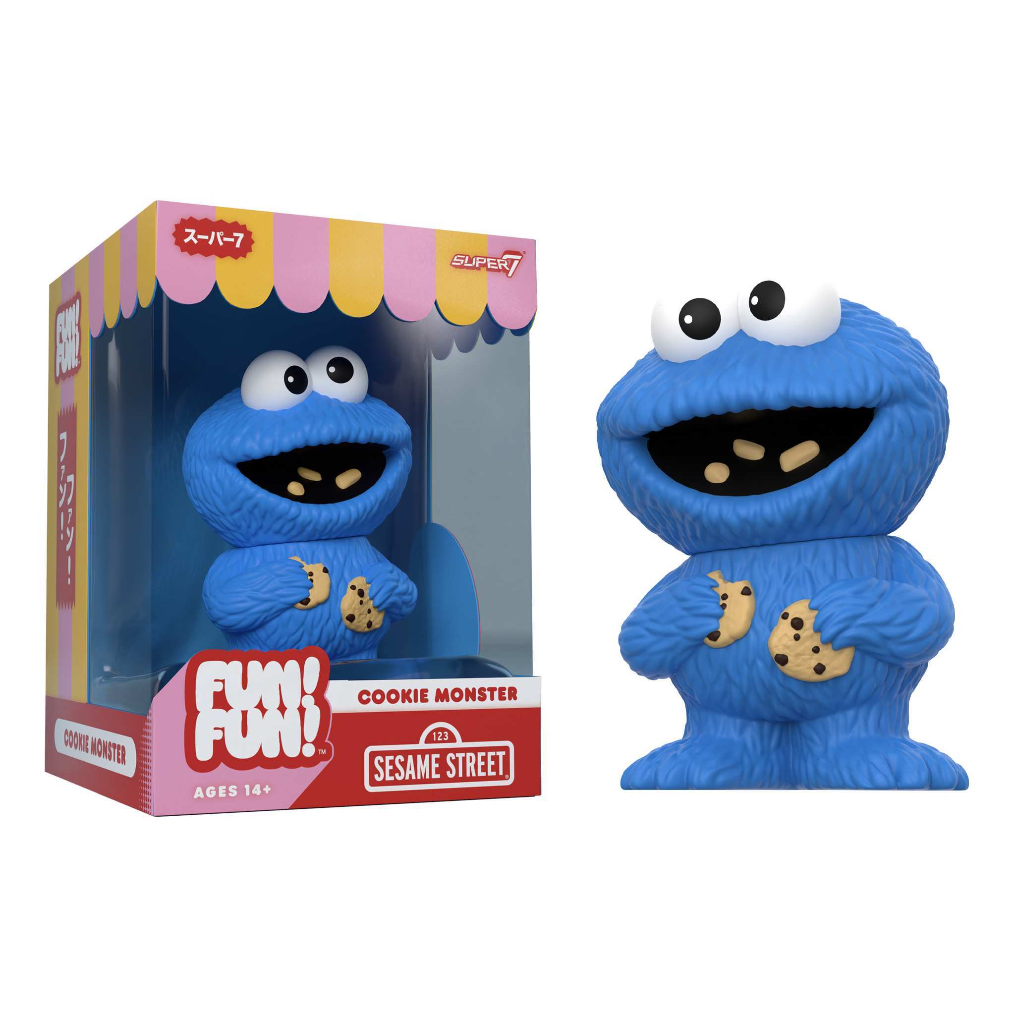 Cookie Monster☆　まとめ売り② Super7 Sesame Street ReAction Figure Wave 2 'Cookie Monster'