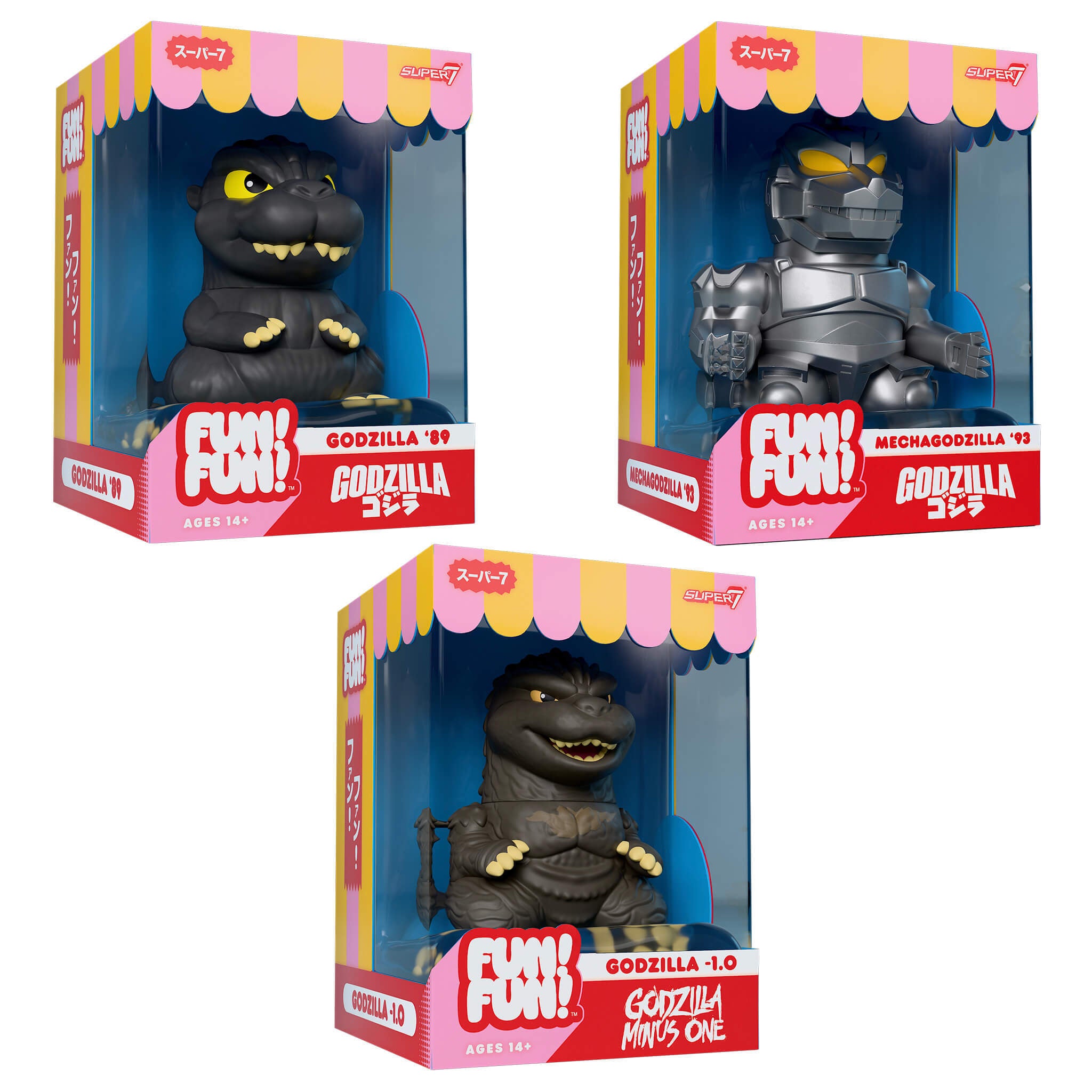 Toho FUN! FUN! Wave 01 - Godzilla '89, Minus One, & MechaGodzilla (90s)