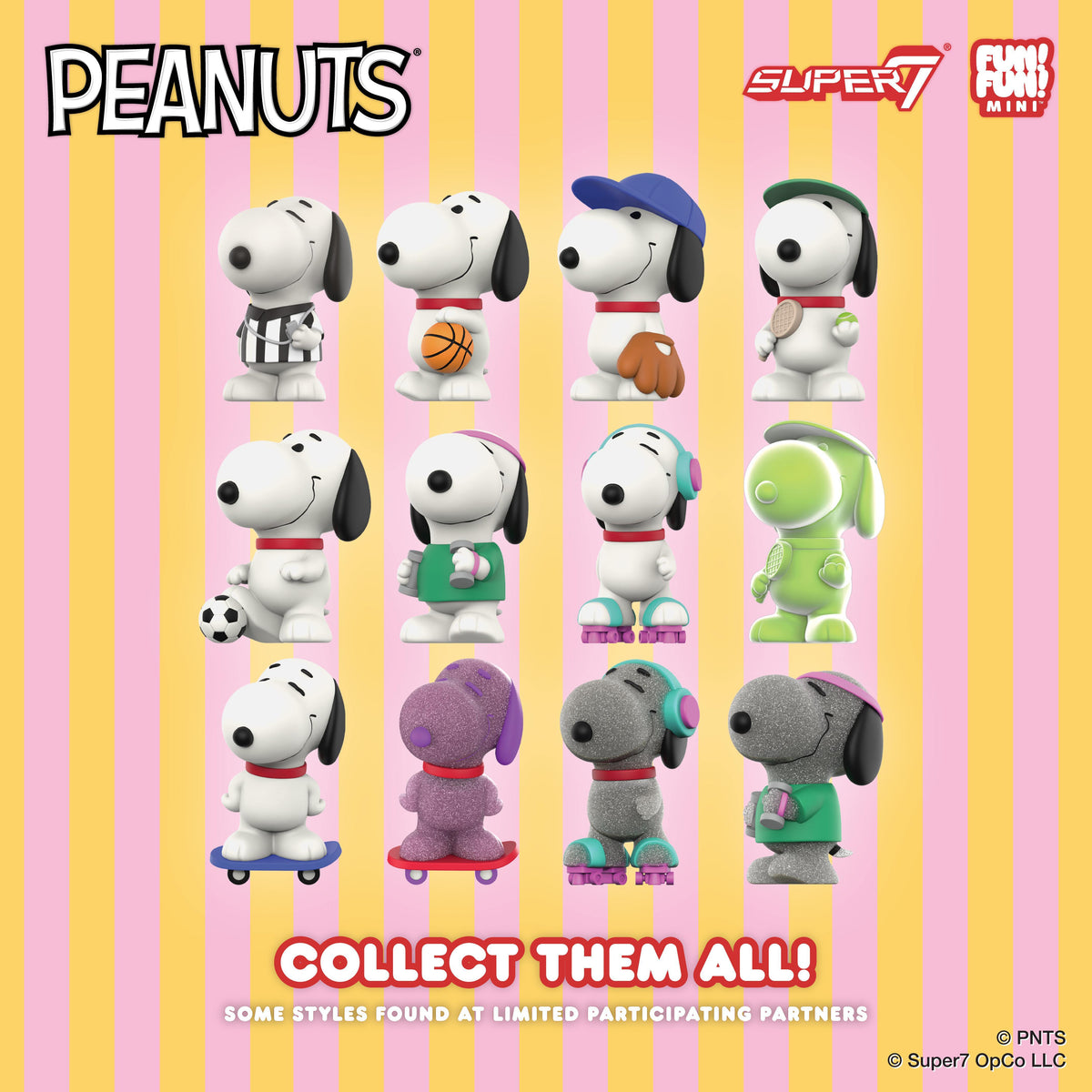 Peanuts FUN! FUN! MINI Wave 01 (Athlete Snoopy) - Blind Box - 9 per Flat
