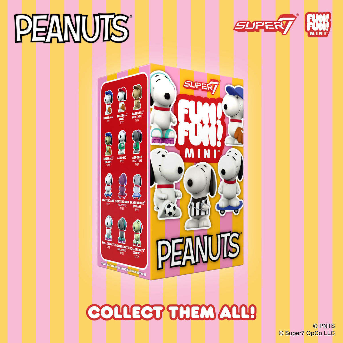 Peanuts FUN! FUN! MINI Wave 01 (Athlete Snoopy) - Blind Box - 9 per Flat