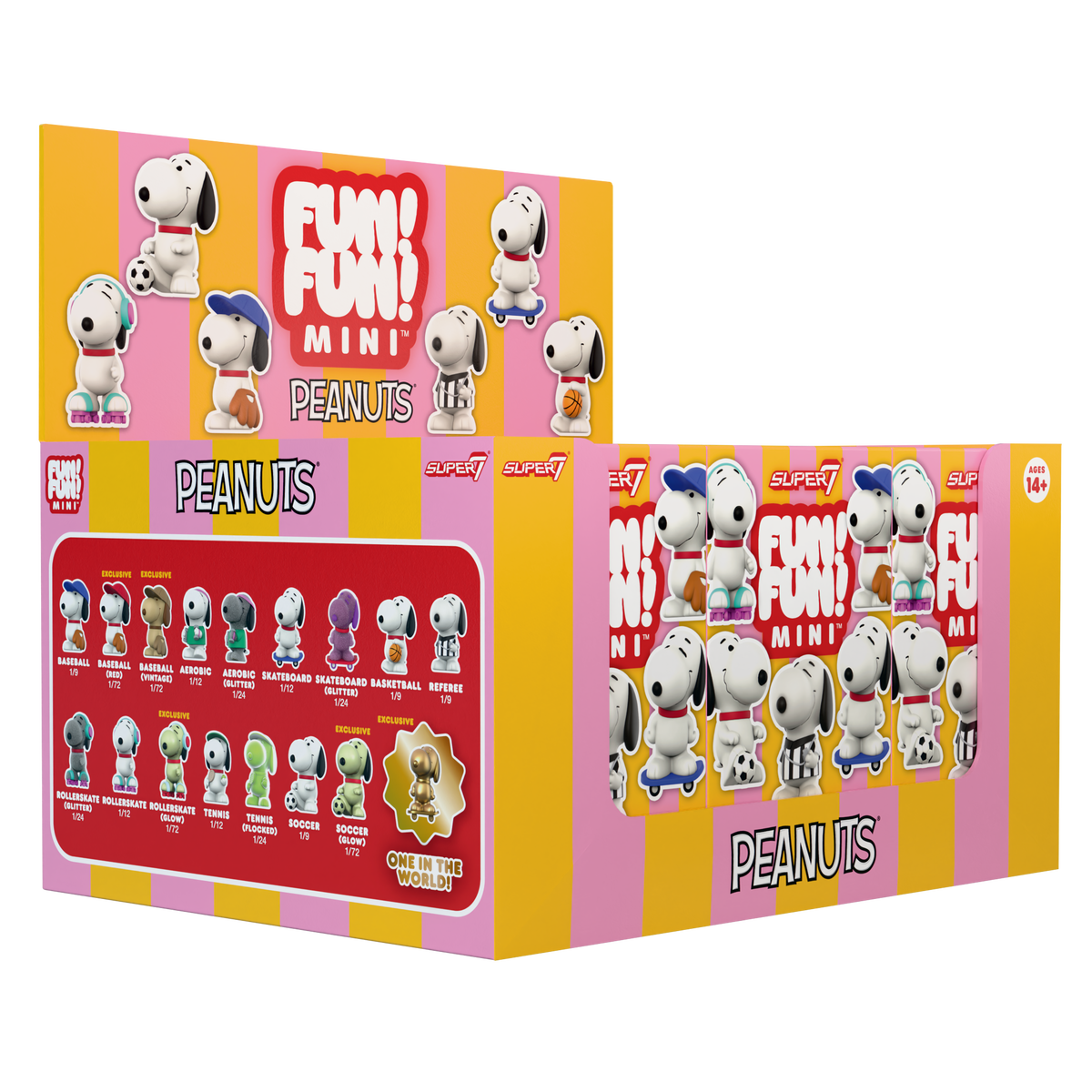 Peanuts FUN! FUN! MINI Wave 01 (Athlete Snoopy) - Blind Box - 9 per Flat
