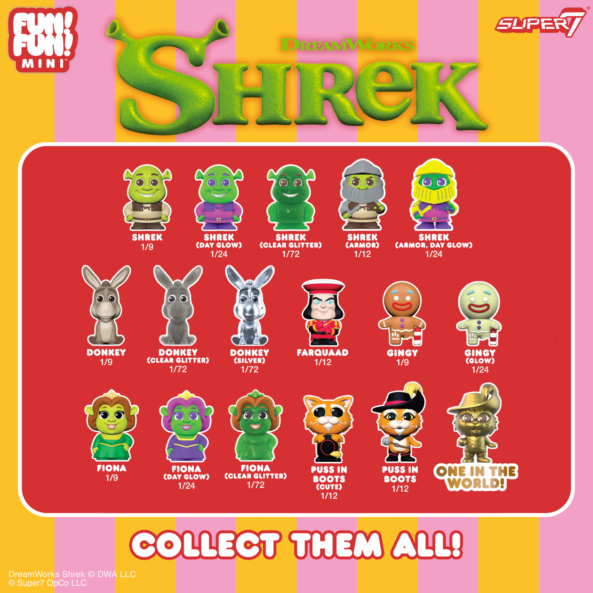 Shrek FUN! FUN! MINI Wave 01 - Blind Box Flat