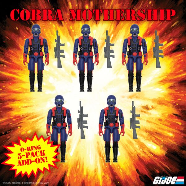 G.I. Joe ReAction Figures Cobra Mothership - 5PK Add-On (Cobra Viper Gunner O-Ring)