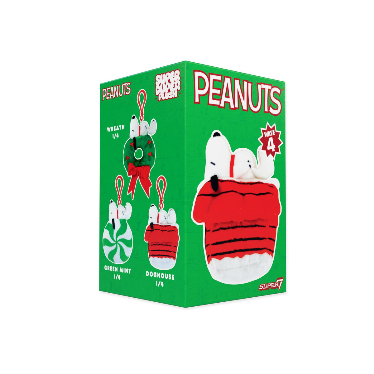 Peanuts holiday plush keychain single blind box