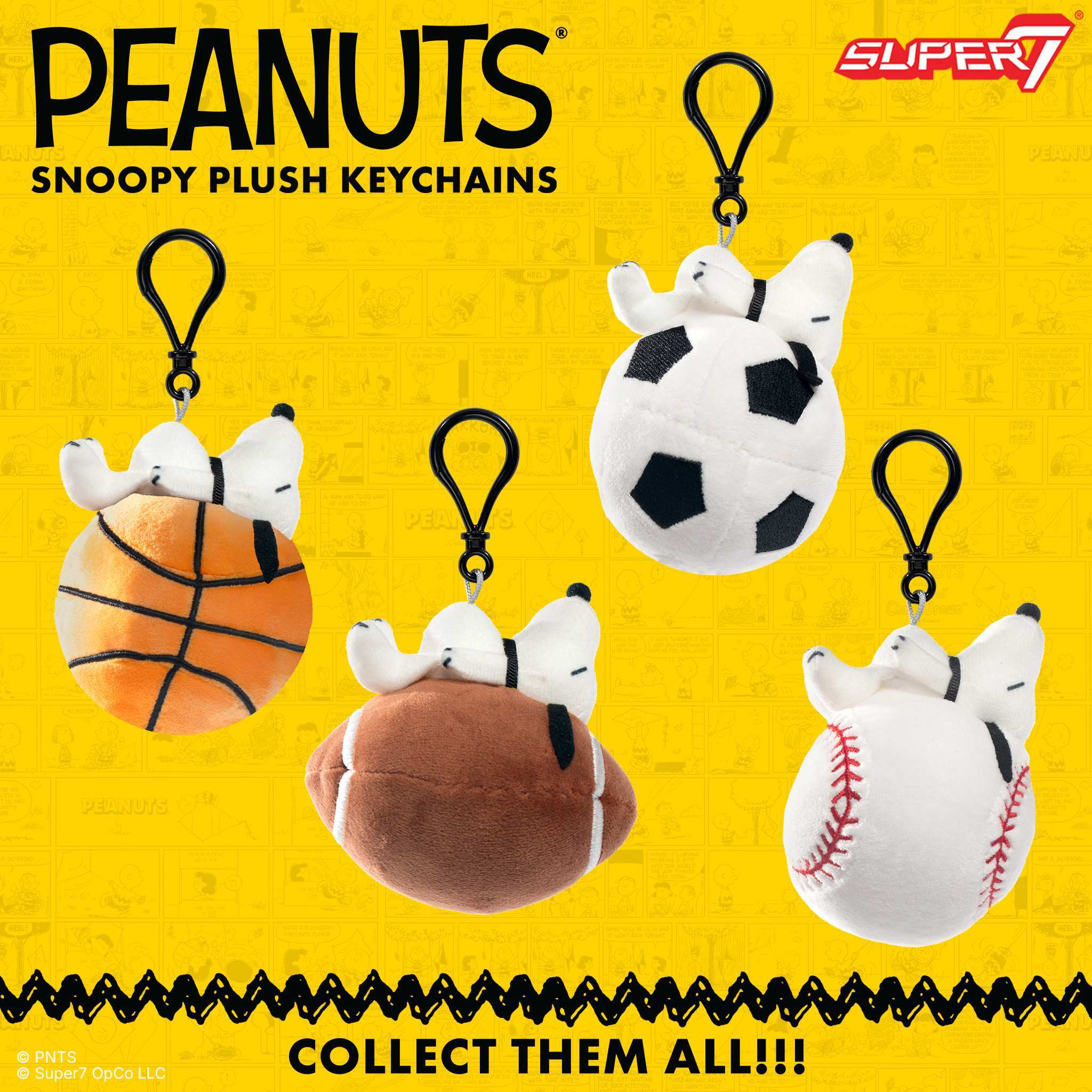 Peanuts Super Duper Plush Keychain Blind Bags Wave 01A - Individual Blind Bag