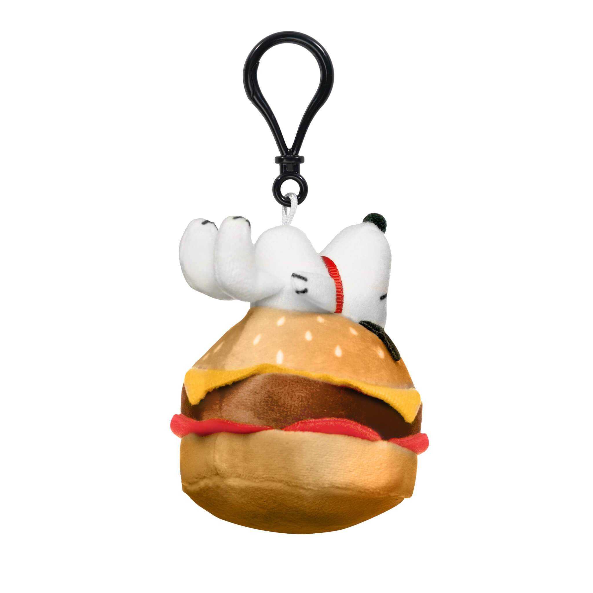 Peanuts Super Duper Plush Blind Box Wave 03 (Food) Individual Blind Box. Snoopy plush on a hamburger
