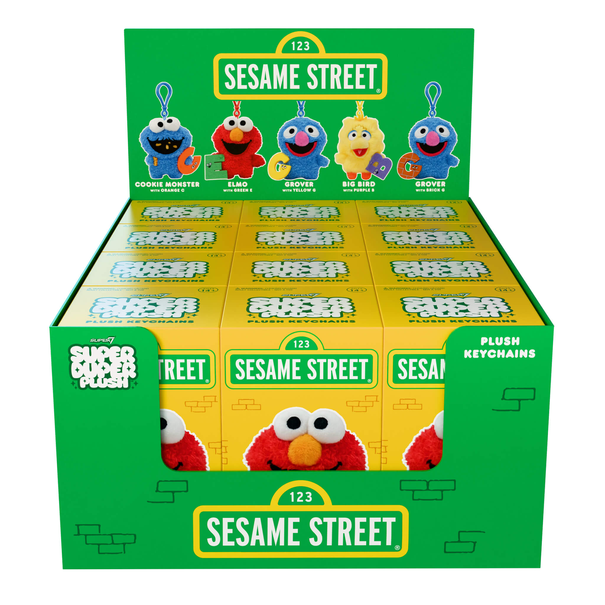 Sesame Street Super Duper Plush Blind Box Wave 01 - Blind Box Flat