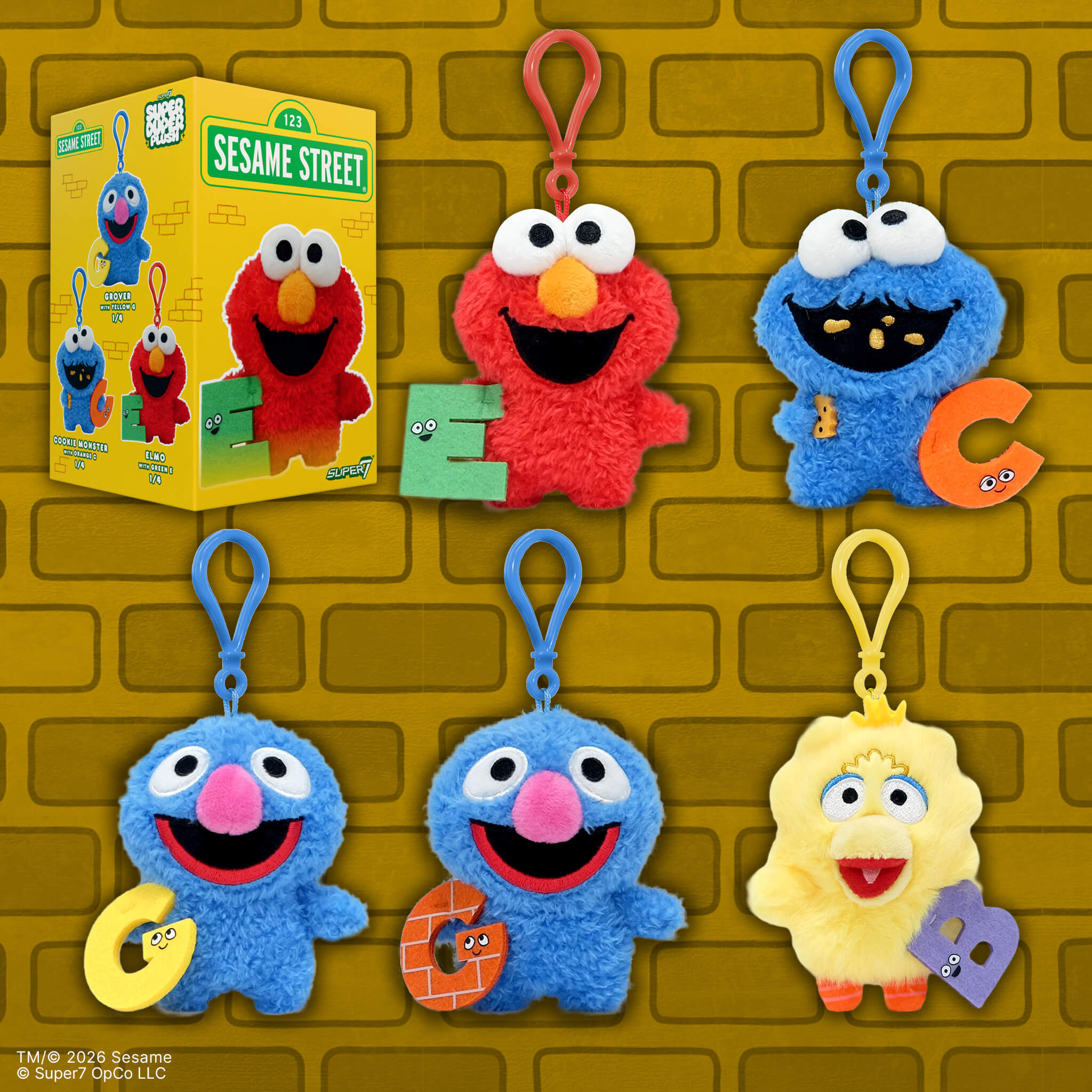 Sesame Street Super Duper Plush Blind Box Wave 01 - Blind Box Flat