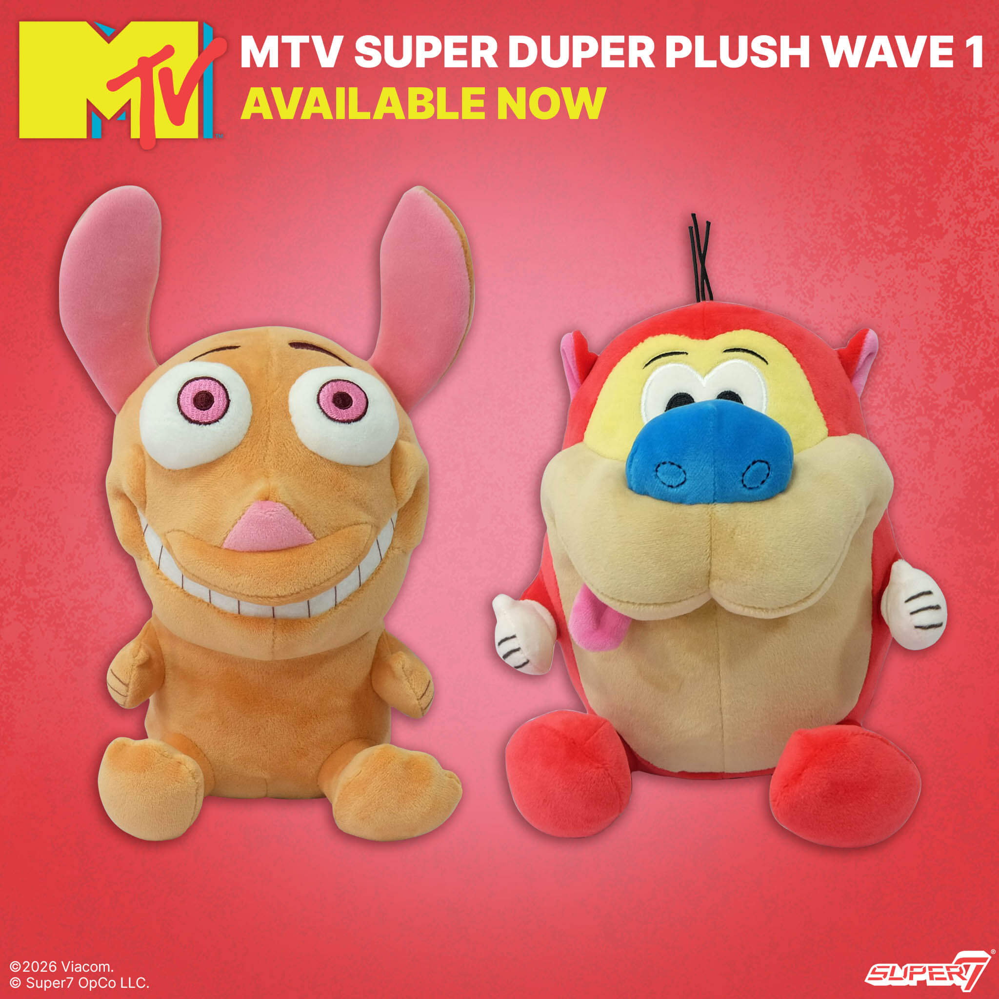 MTV Super Duper Plush Wave 01 - Ren & Stimpy