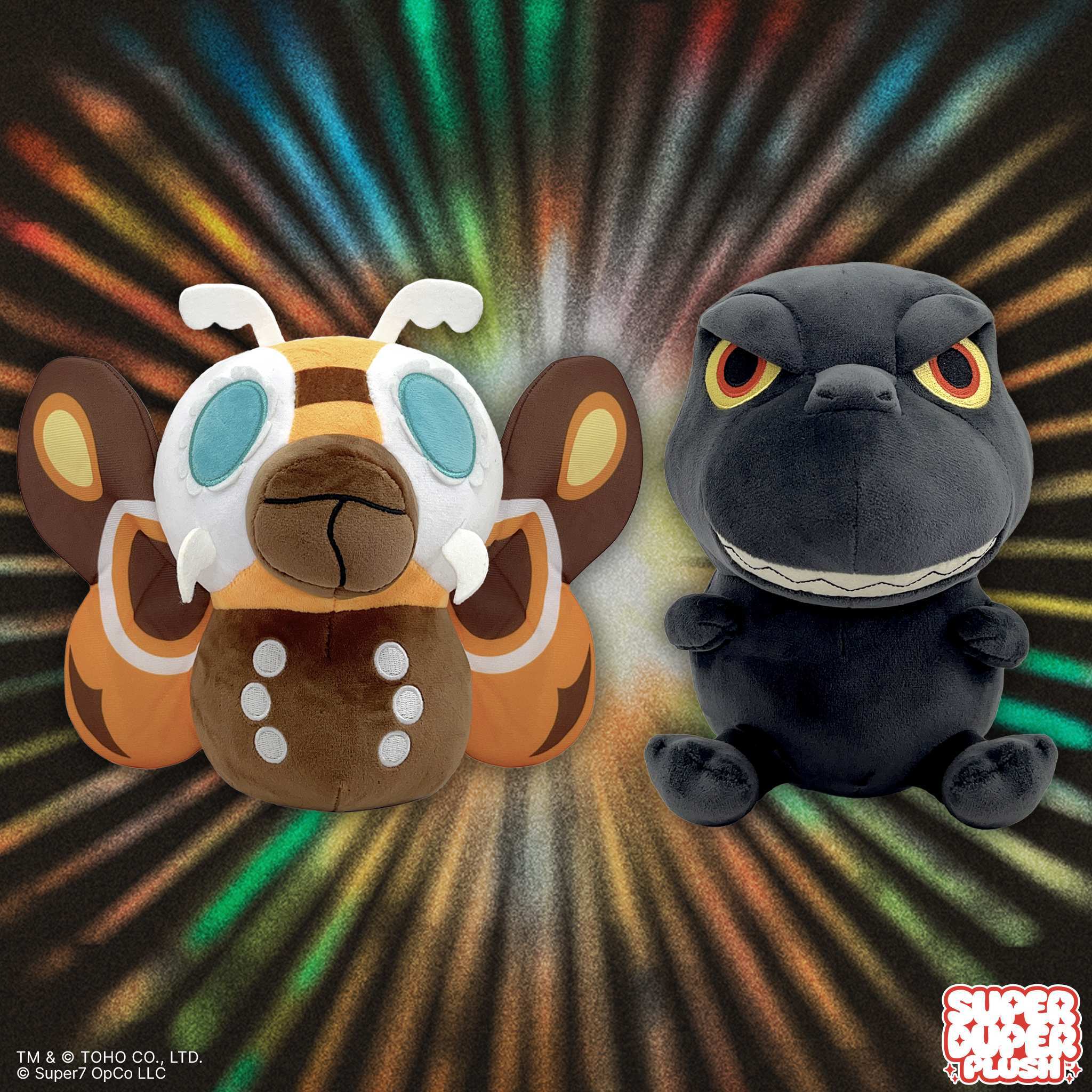 Toho Super Duper Plush Wave 02 - Godzilla '65 & Mothra '64