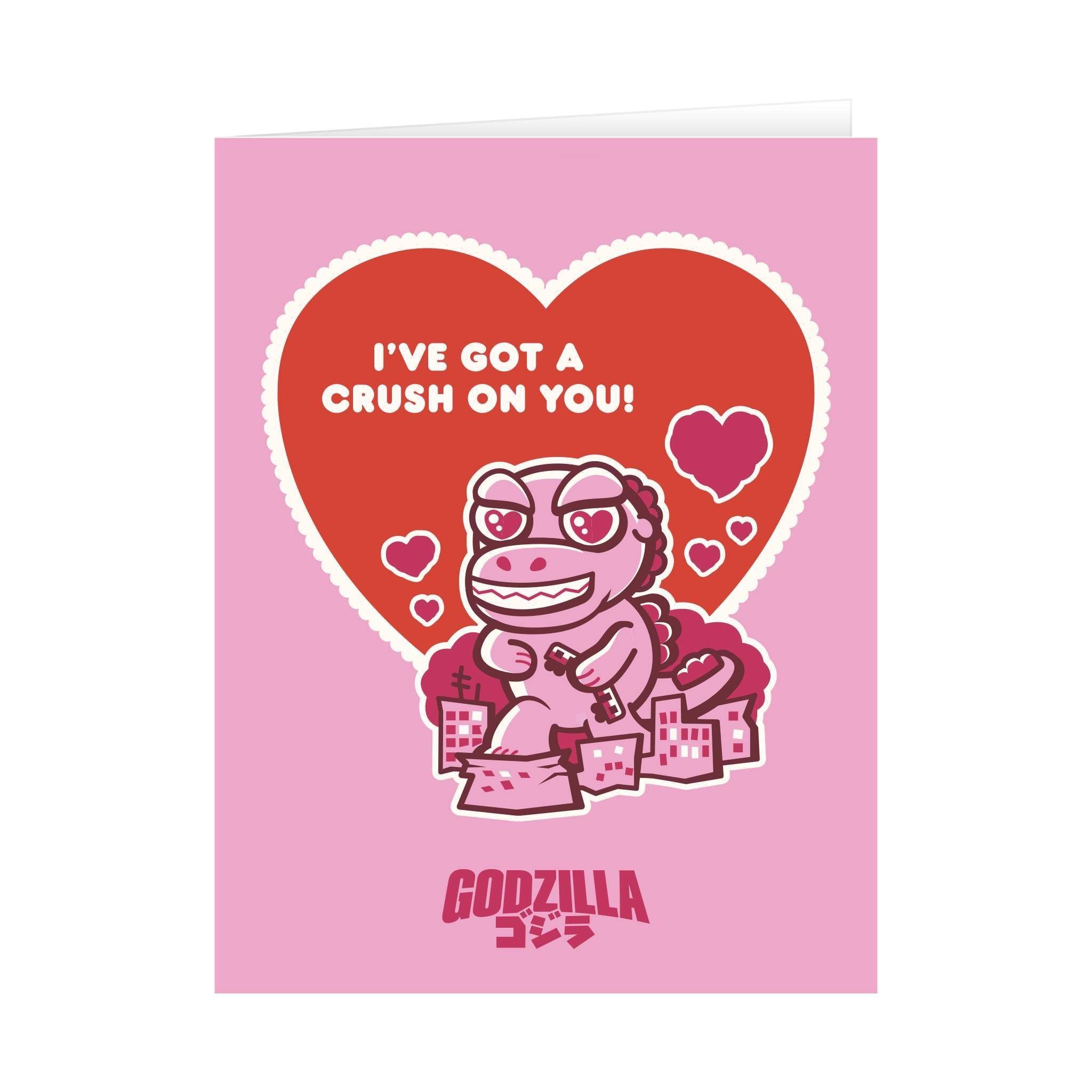 Toho Super Duper Plush Wave 04 (Valentine Pink) - Godzilla '89 with Greeting Card (Valentine Pink)