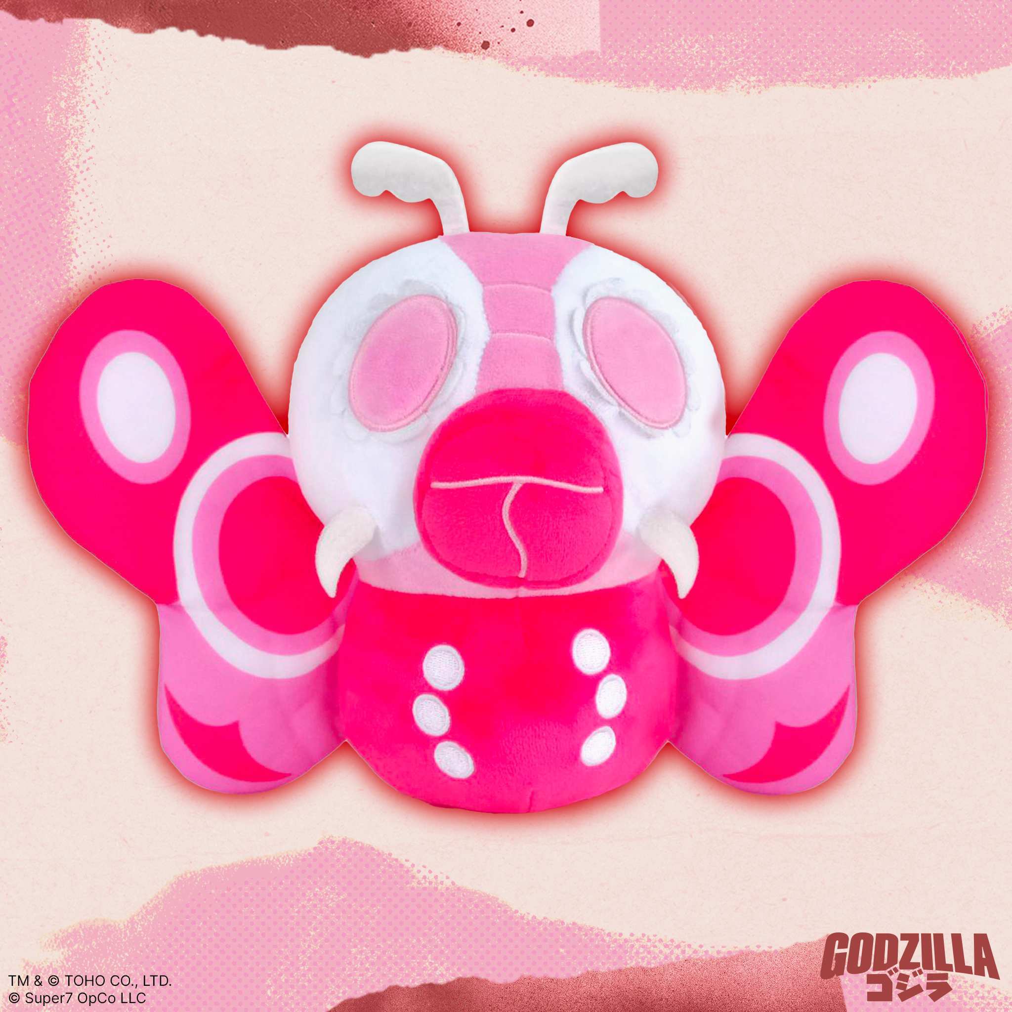 Toho Super Duper Plush Wave 04 - Mothra '64 (Pink)