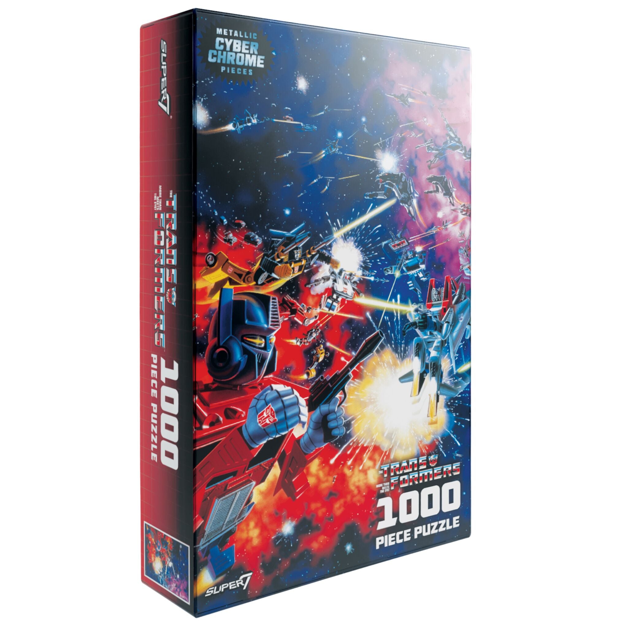 Transformers Space Fight Art Chrome Puzzle