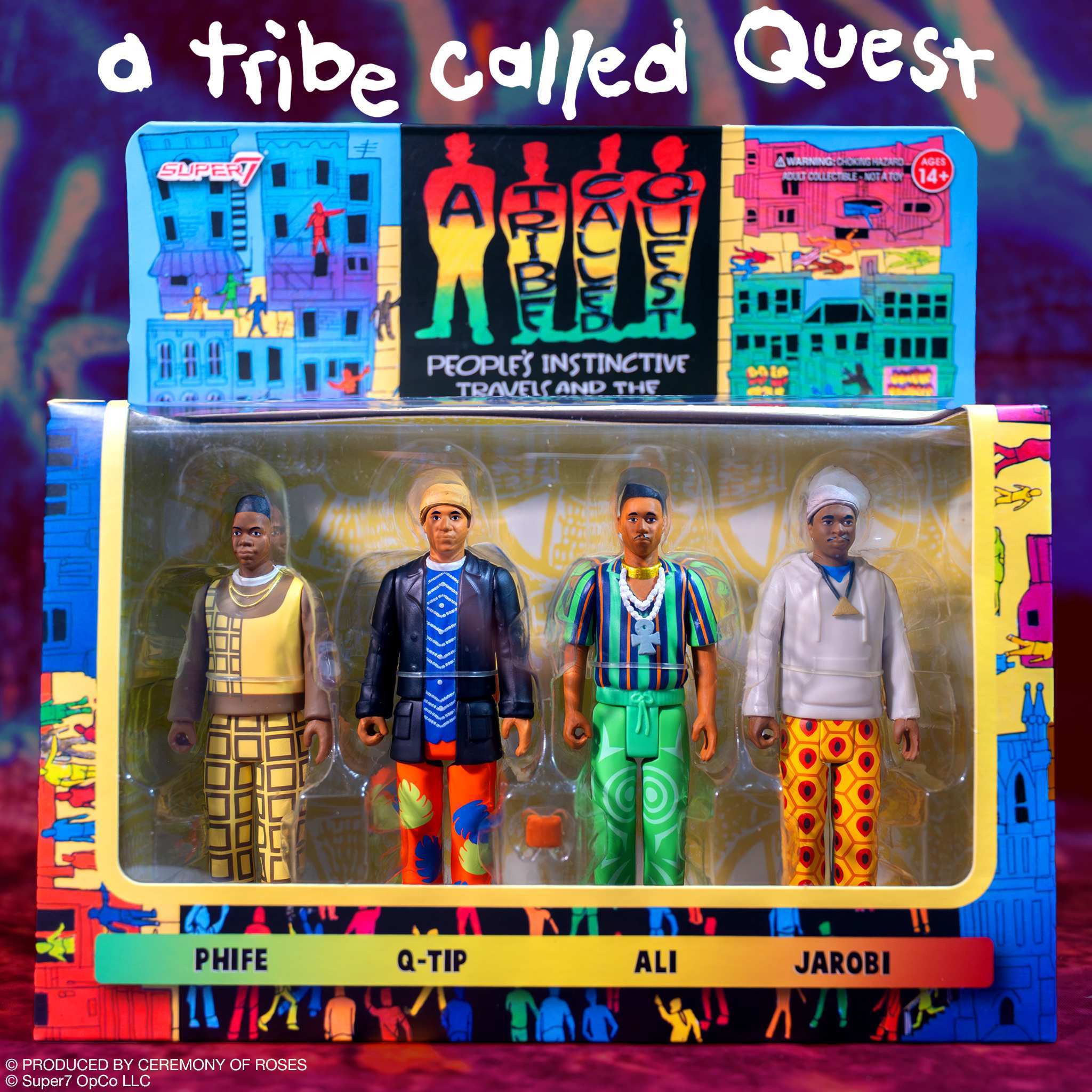 A TRIBE CALLED QUEST ReAction Figures Wave 01 - People's Instinctive Travels and the Paths of Rhythm (4-Pack)
