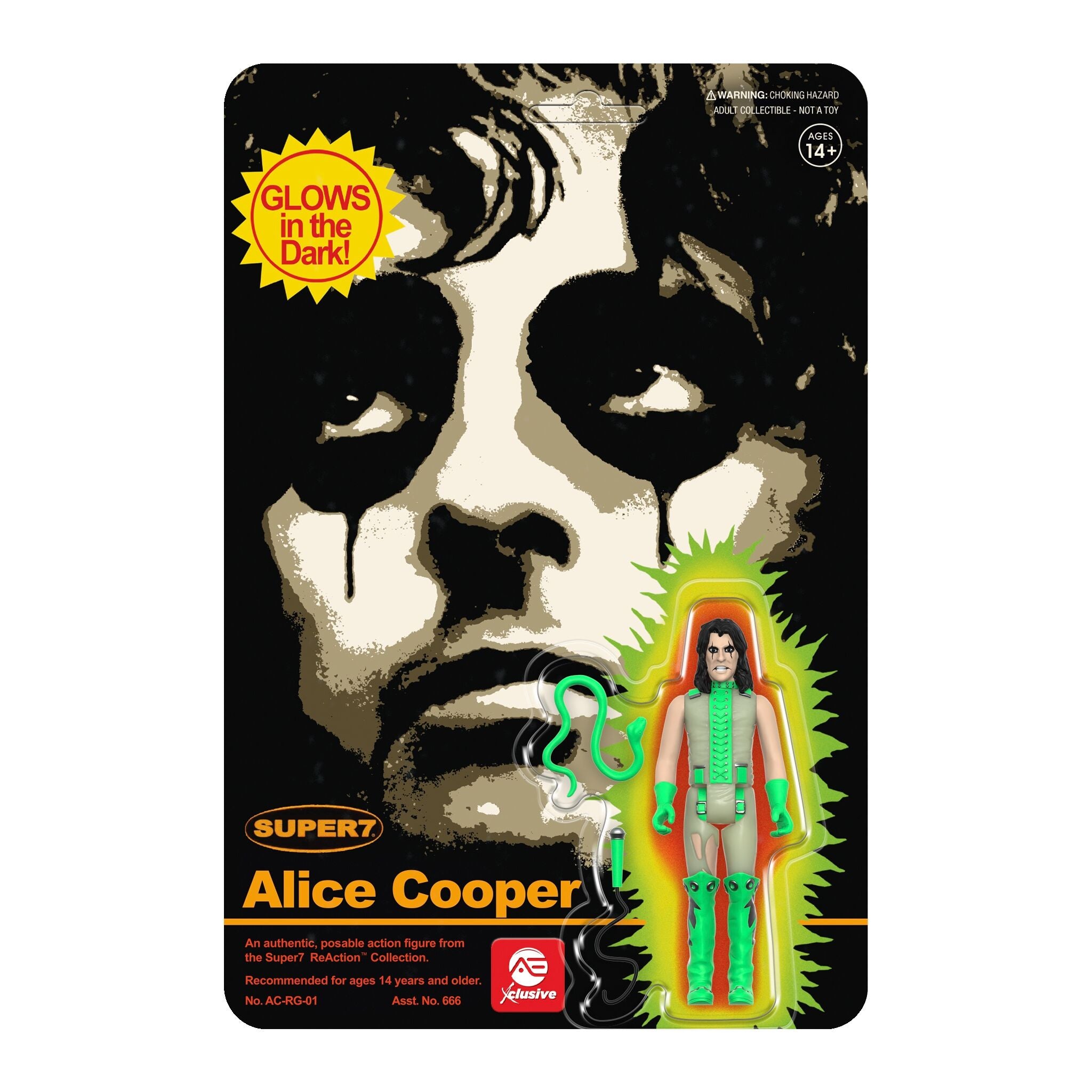 Alice Cooper ReAction Figure - Alice Cooper (Glow)