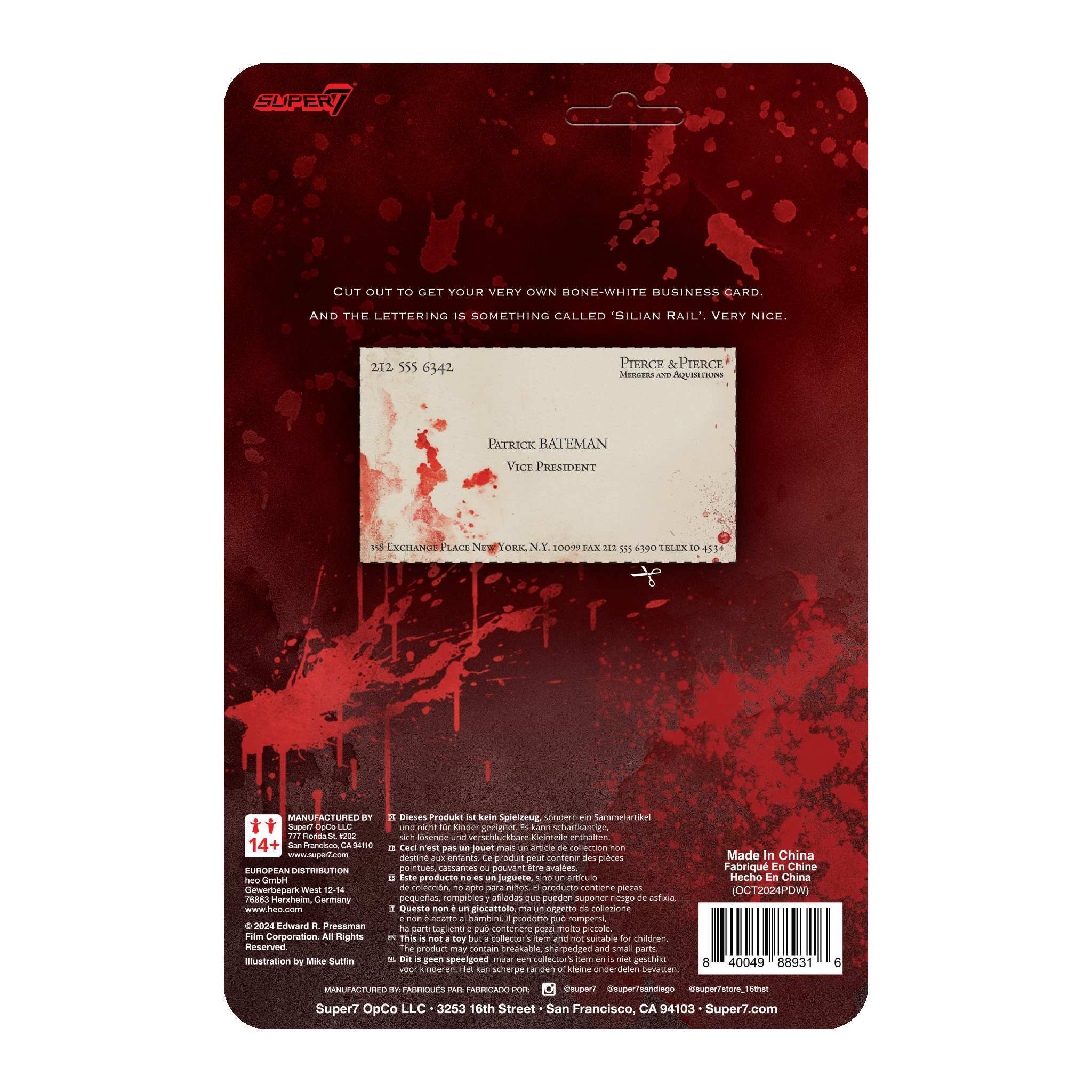 American Psycho ReAction Figures Wave 02 - Patrick Bateman (Bloody)