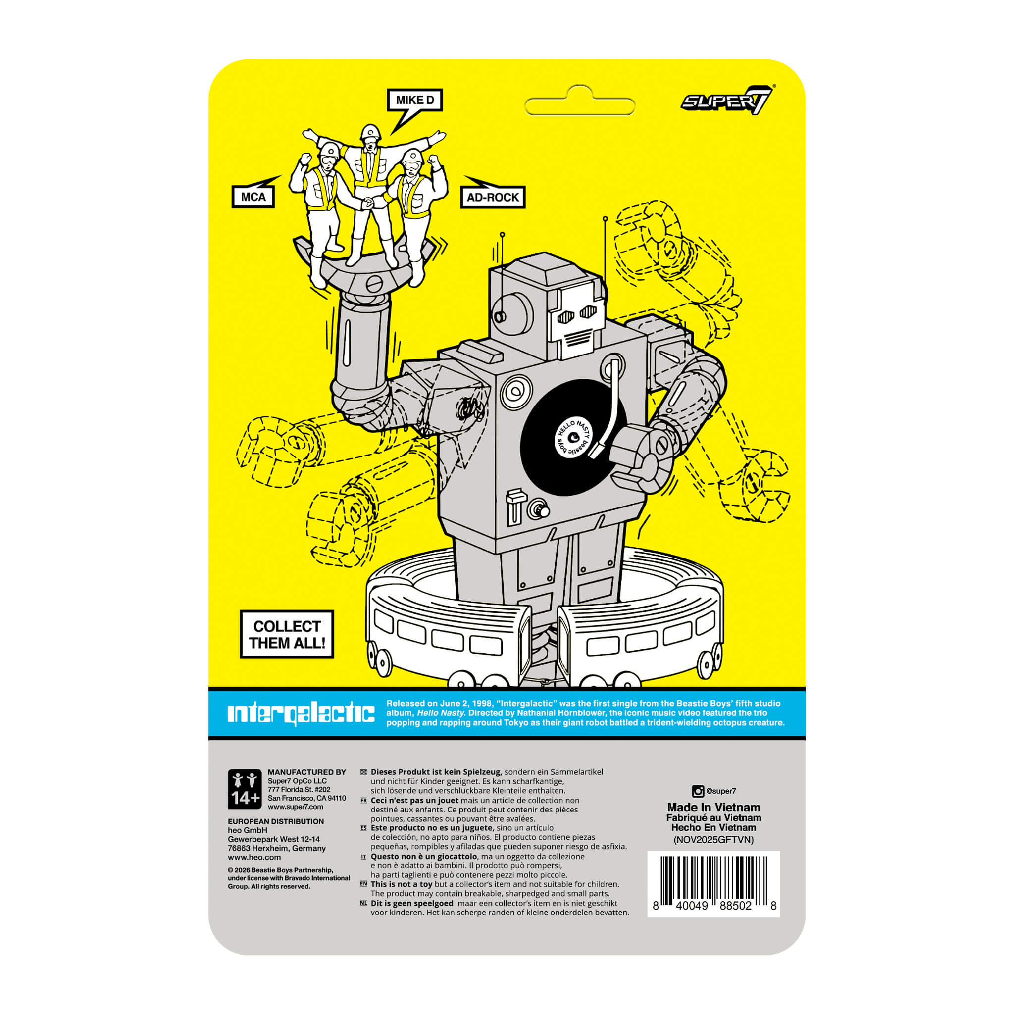 Beastie Boys ReAction Figures Wave 04 - MCA (Intergalactic Crossing Guard)